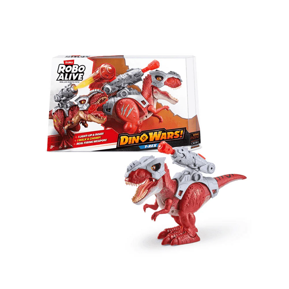 Dinosaurio Robo Alive Dino Wars T-Rex con Armadura y Lanzador - Image 2