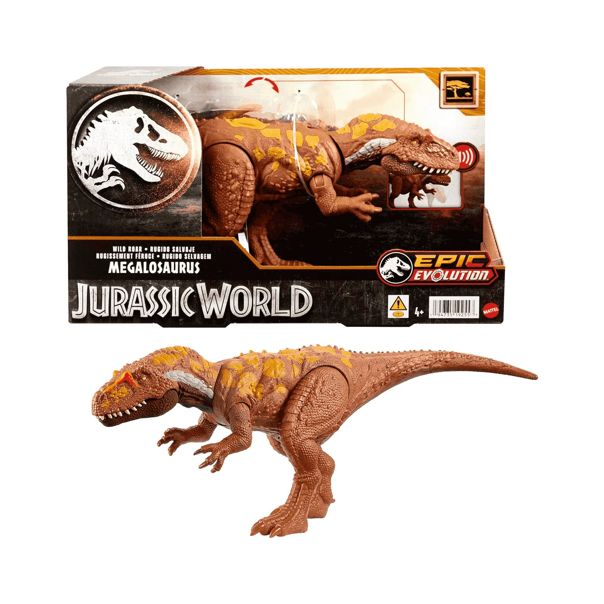 Dinosauro Megalosaurus  Jurassic World Wild Roar