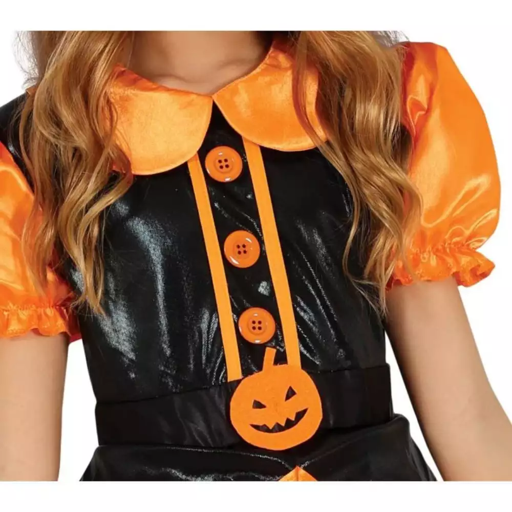 Disfraz Bruja Calabaza Purpurina Infantil T. 3-4 - Image 5