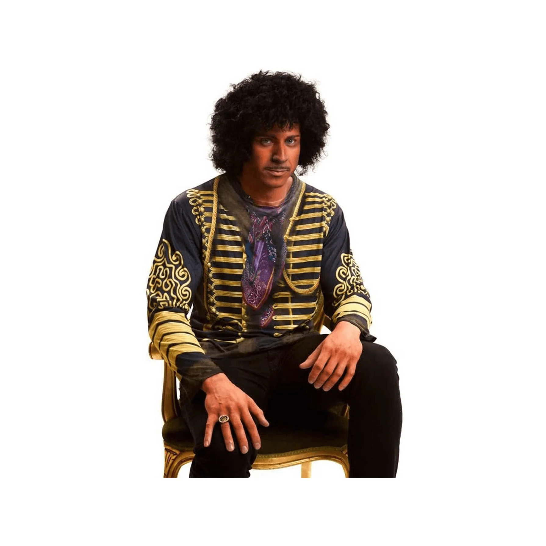 Disfraz Camiseta Hombre Jimi Hendrix Talla S - Image 2