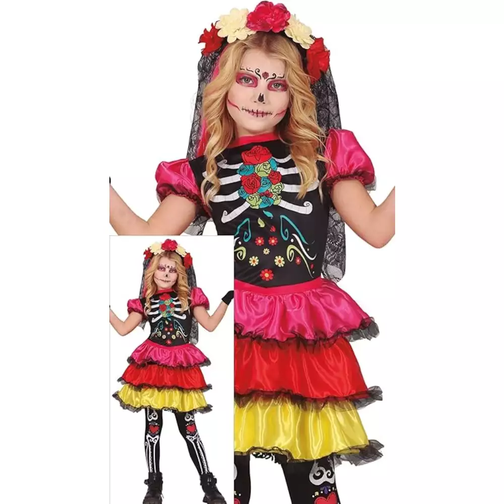 Disfraz Catrina Infantil T. 10-12 - Image 3