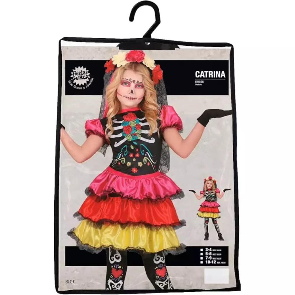 Disfraz Catrina Infantil T. 10-12 - Image 4