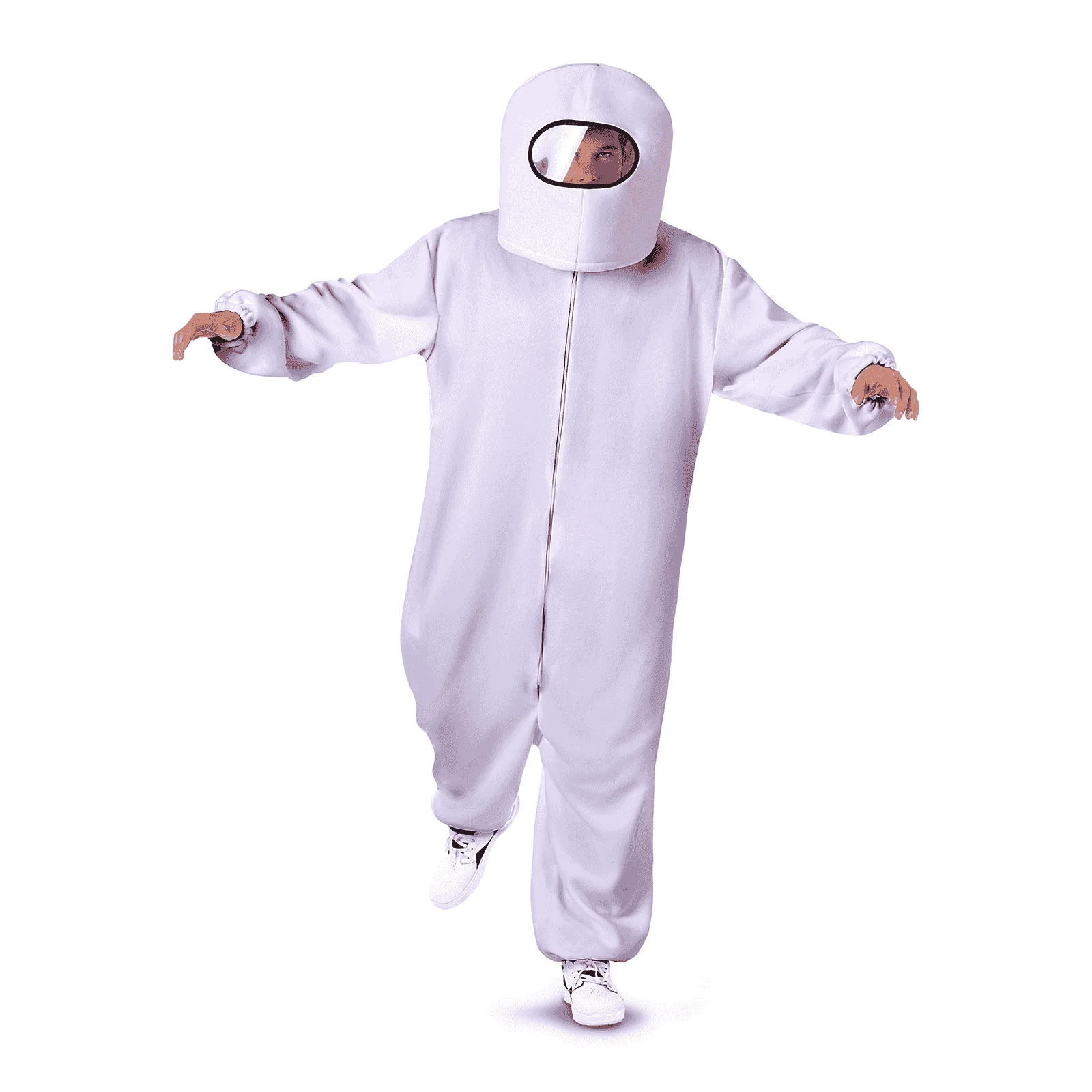Disfraz de Among us impostor white ml adulto talla ML - Image 4