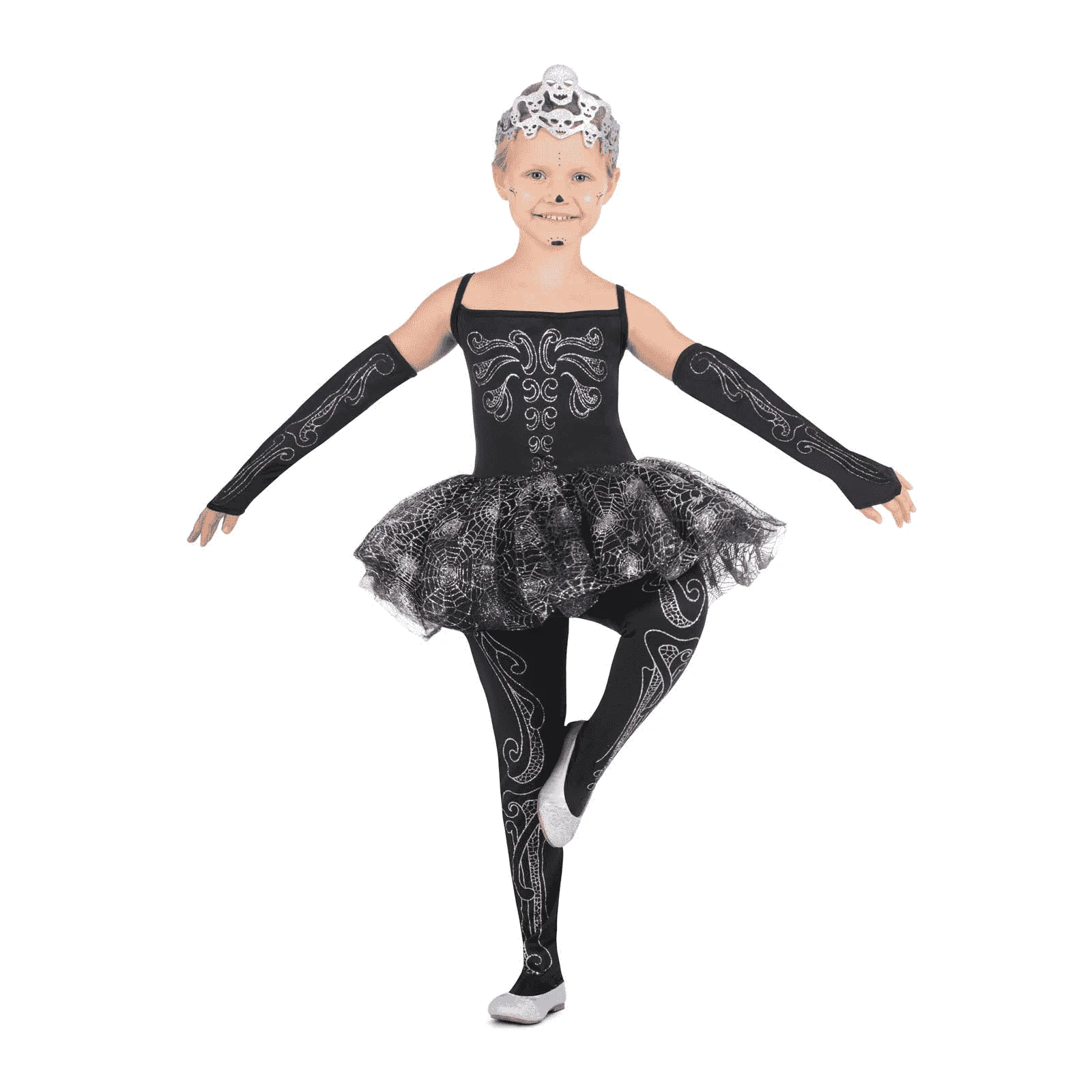 Disfraz de Bailarina esqueleto 5-6 años infantil