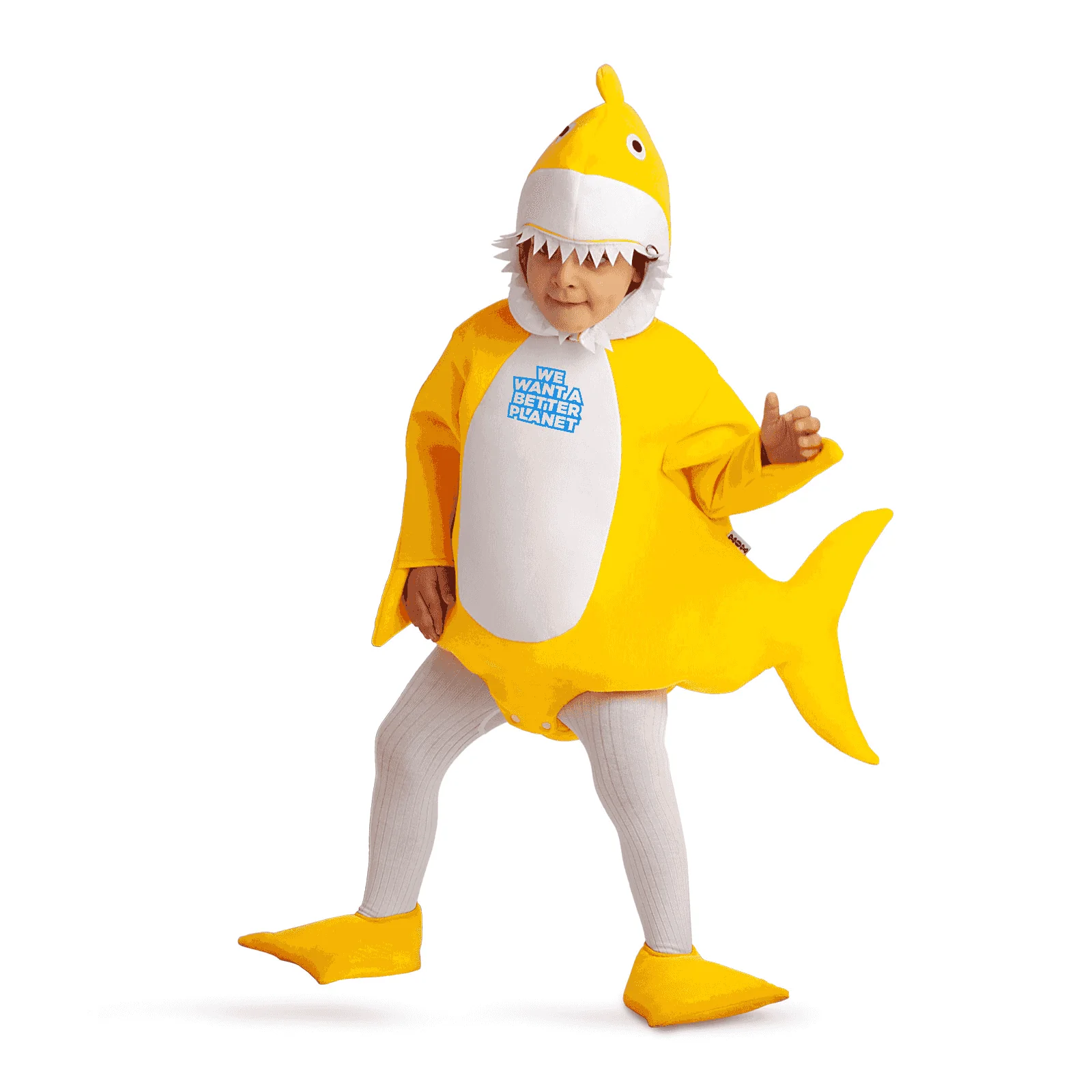 Disfraz de Bebé tiburón amarillo 3-4 años infantil - Image 3