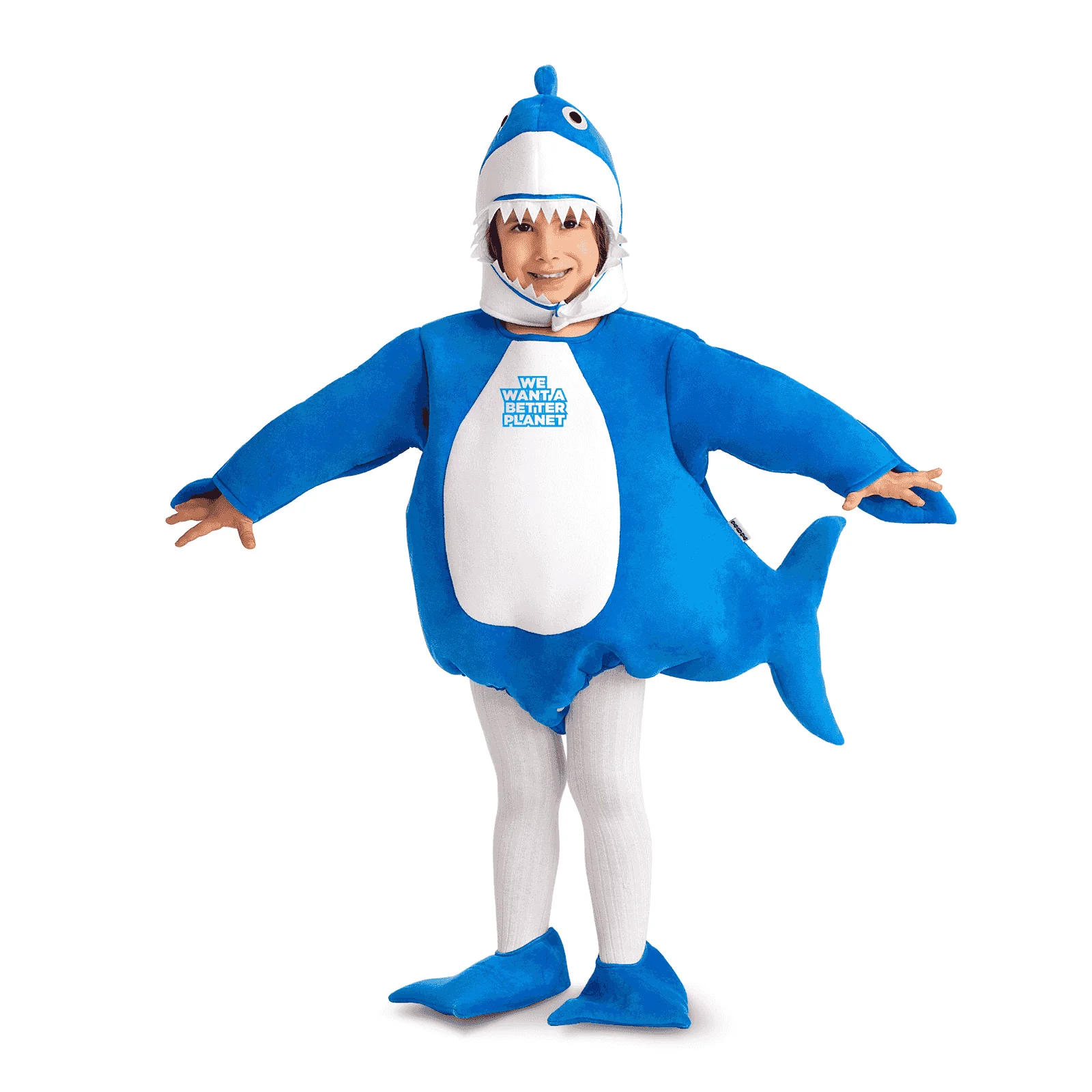 Disfraz de Bebé tiburón azul 3-4 años infantil