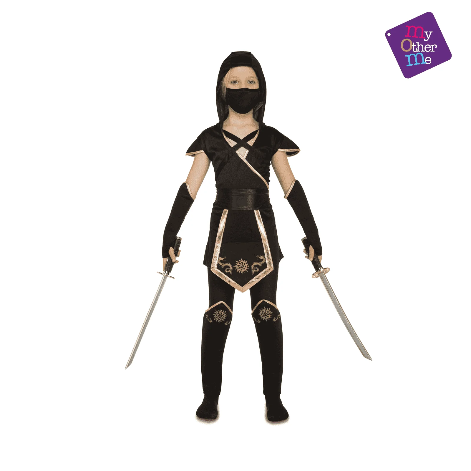 Disfraz de Black ninja 5-6 años infantil