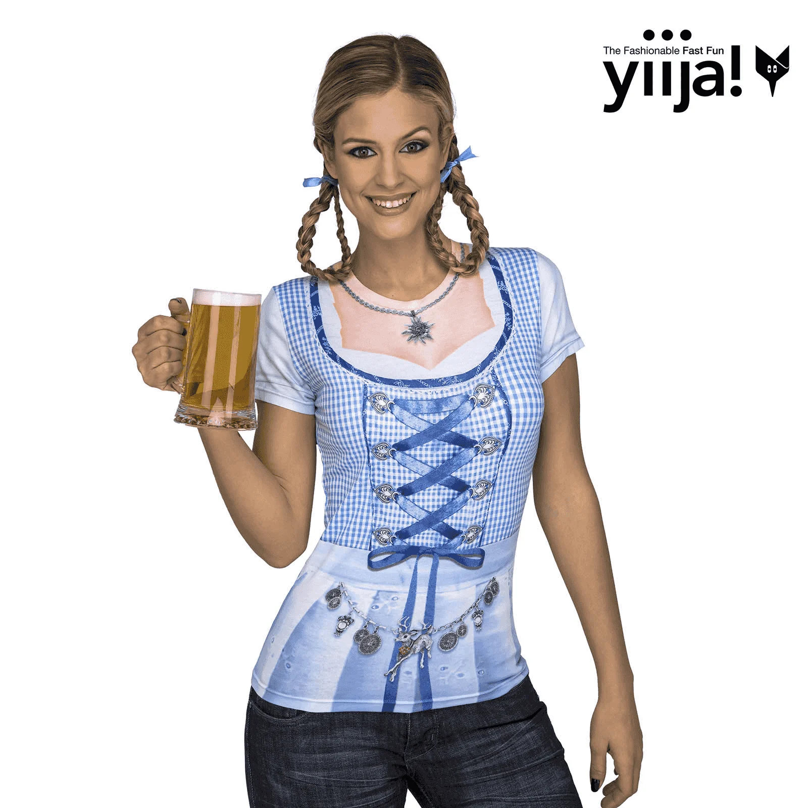 Disfraz de Blue oktoberfest lady adulto talla S - Image 4