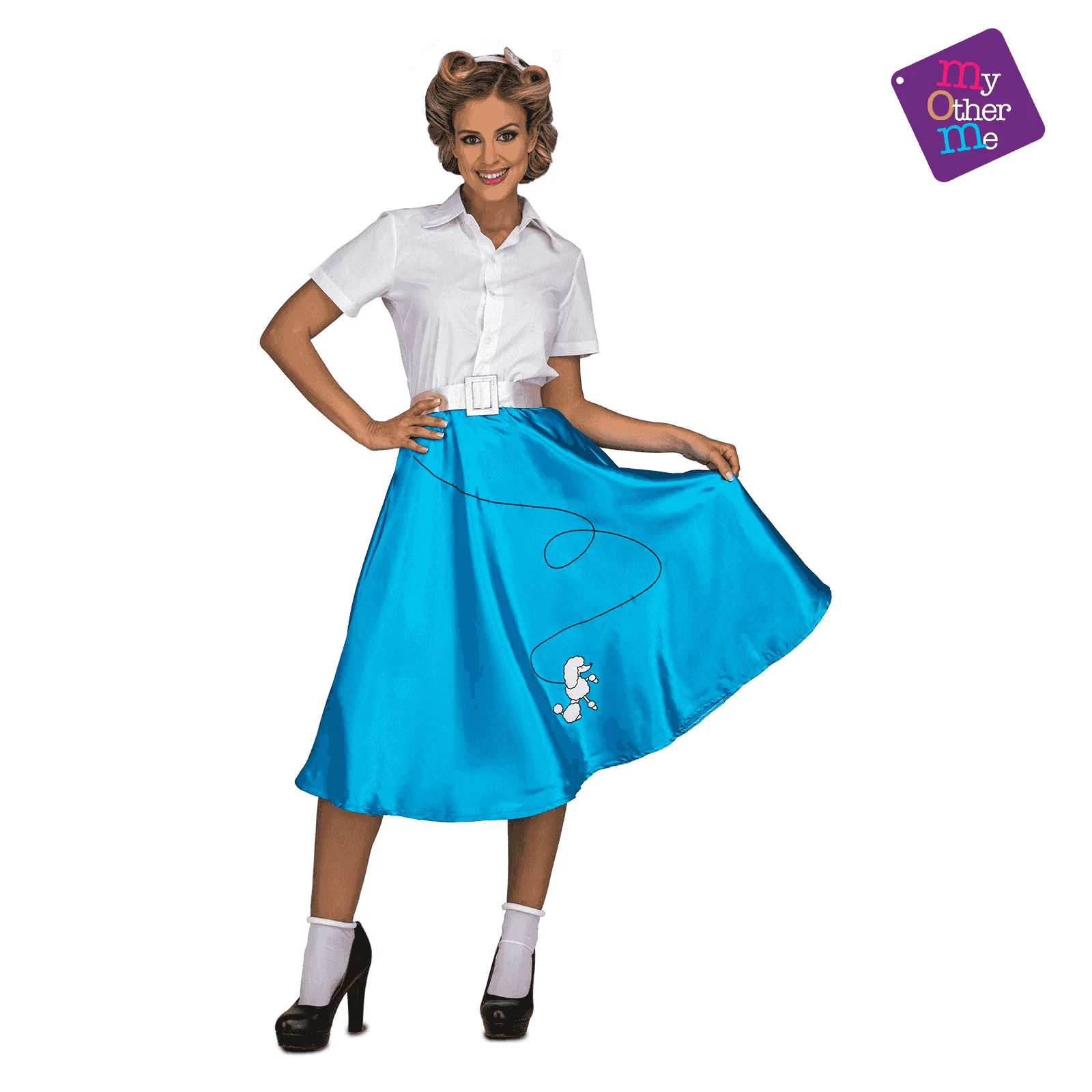 Disfraz de Blue pink lady ml adulto talla ML