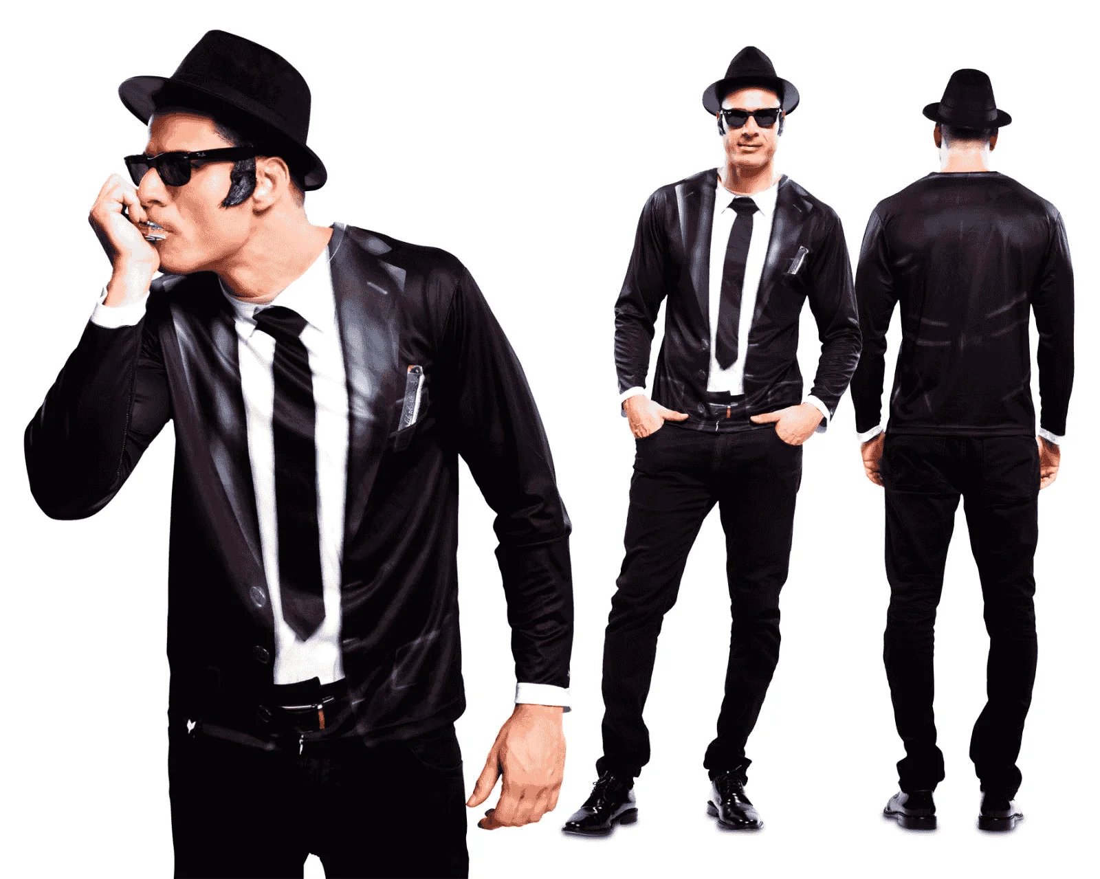 Disfraz de Bluesman adulto talla S