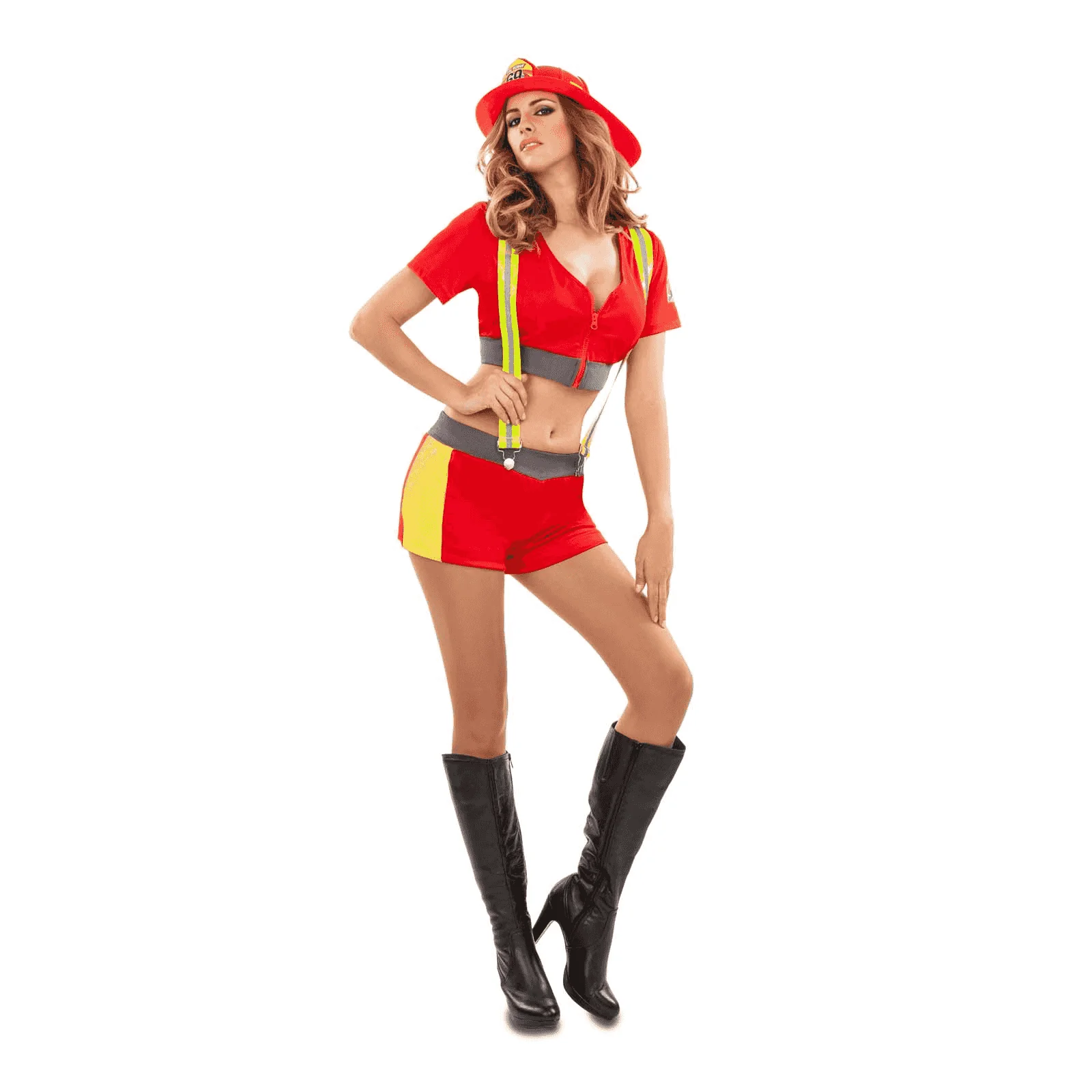 Disfraz de Bombera sexy adulto talla ML