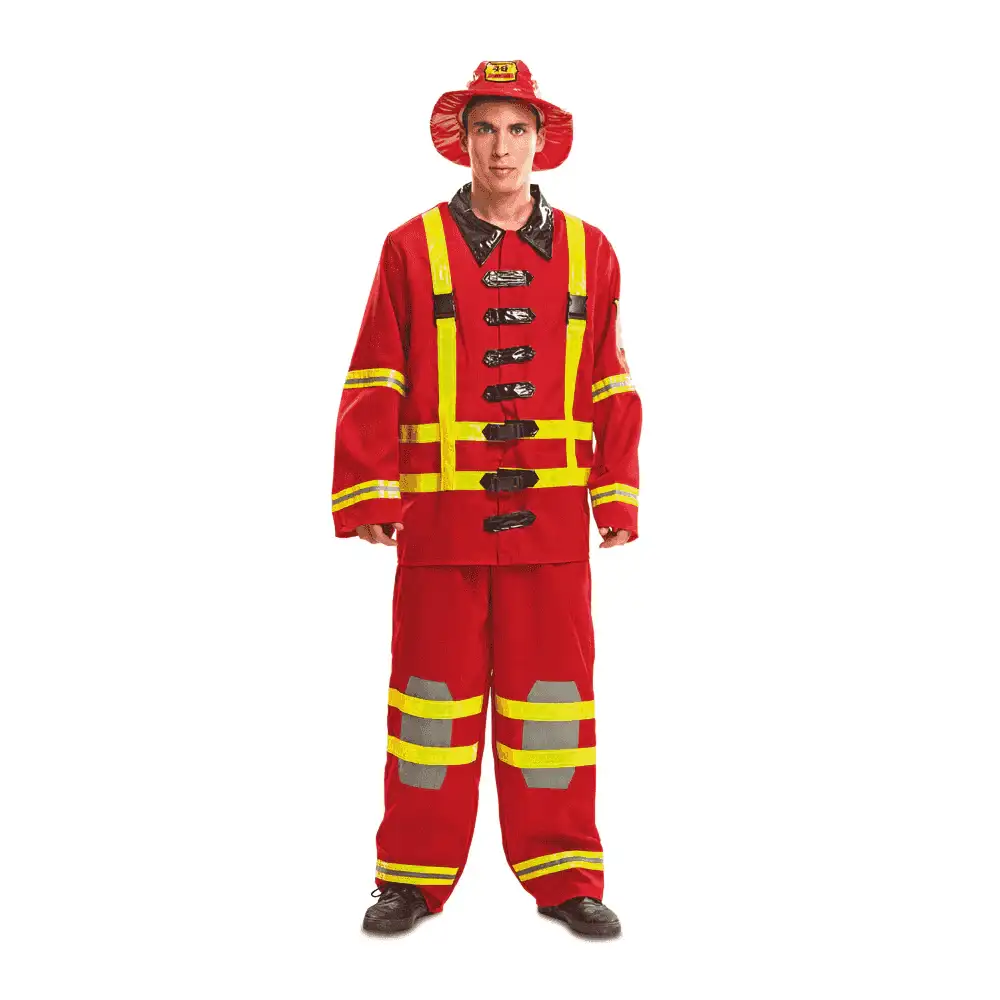 Disfraz de Bombero talla ML – Ideal para carnaval, fiestas y eventos divertidos