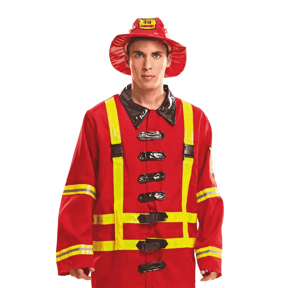 Disfraz de Bombero talla ML – Ideal para carnaval, fiestas y eventos divertidos - Image 3