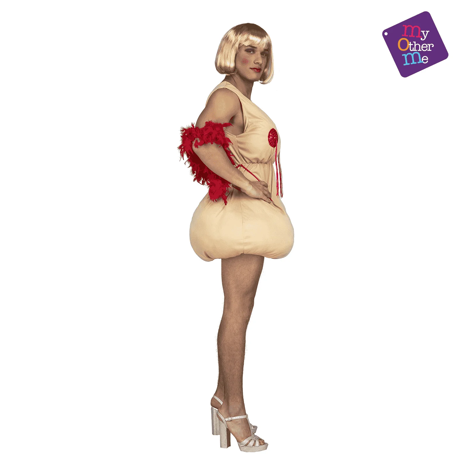 Disfraz de Cabaretera pechugona ml adulto talla ML - Image 2