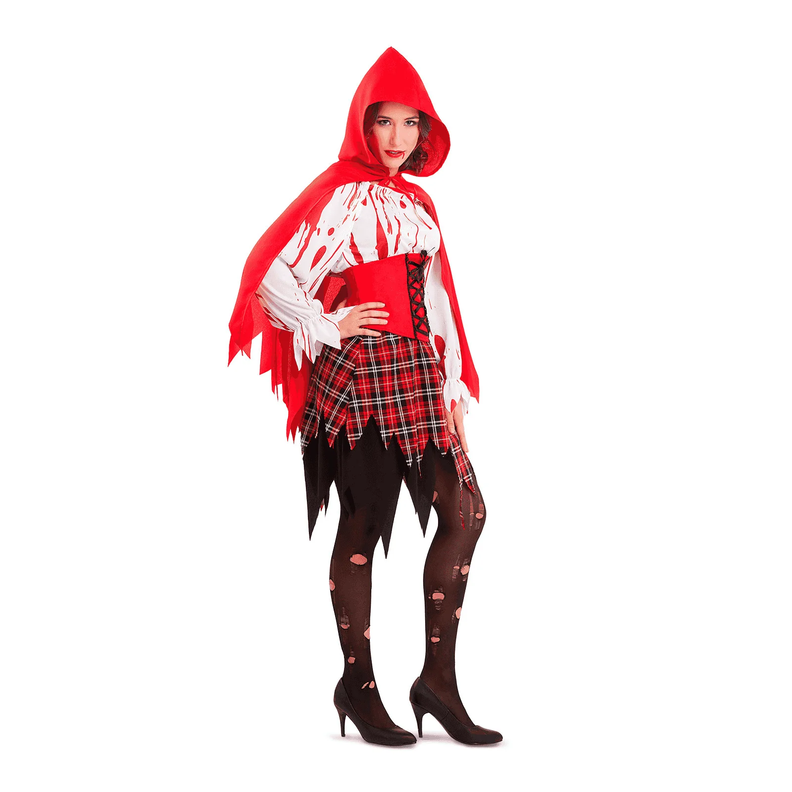 Disfraz de Caperucita roja ensangrentada adulto talla XL - Image 2