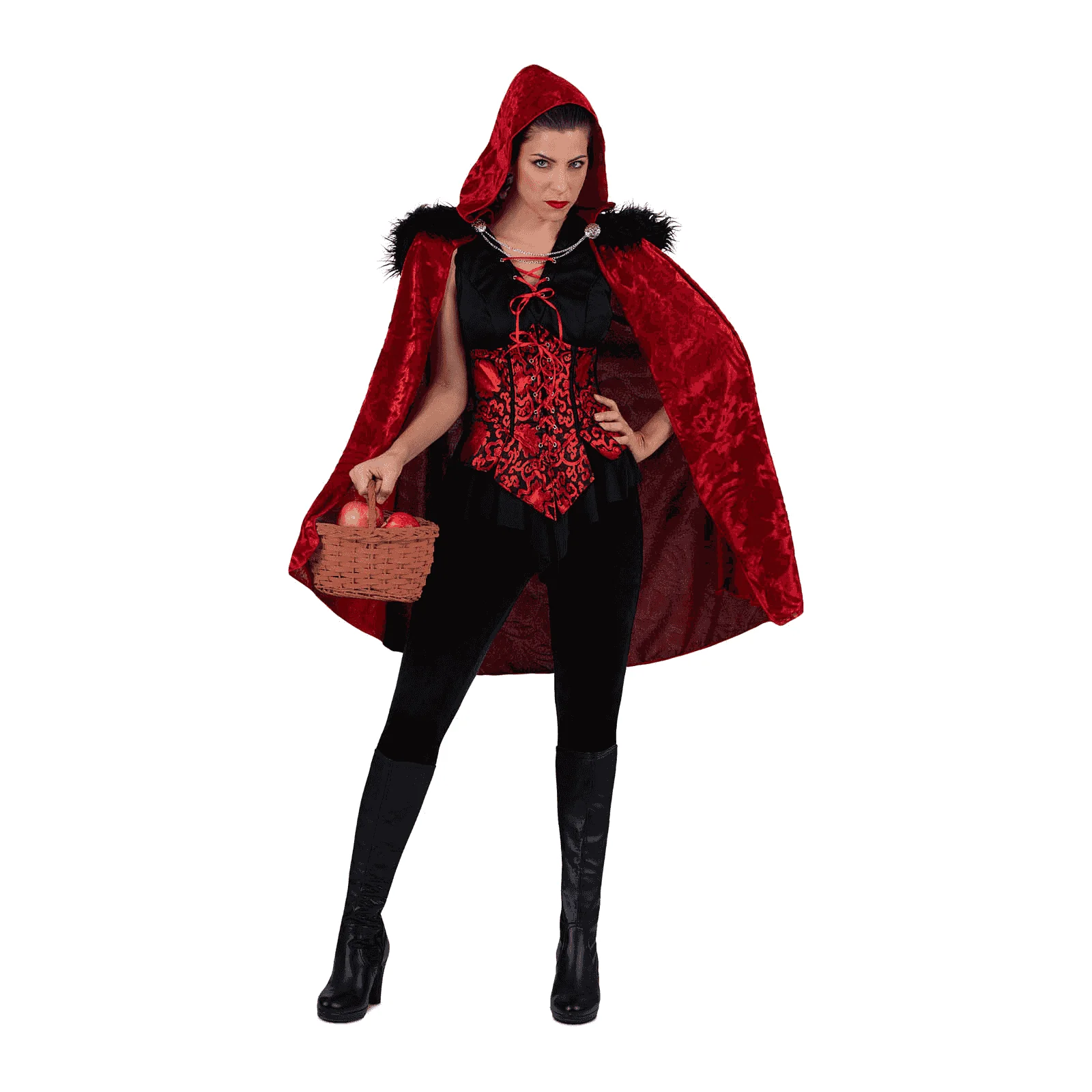 Disfraz de Caperucita roja selva negra adulto talla S