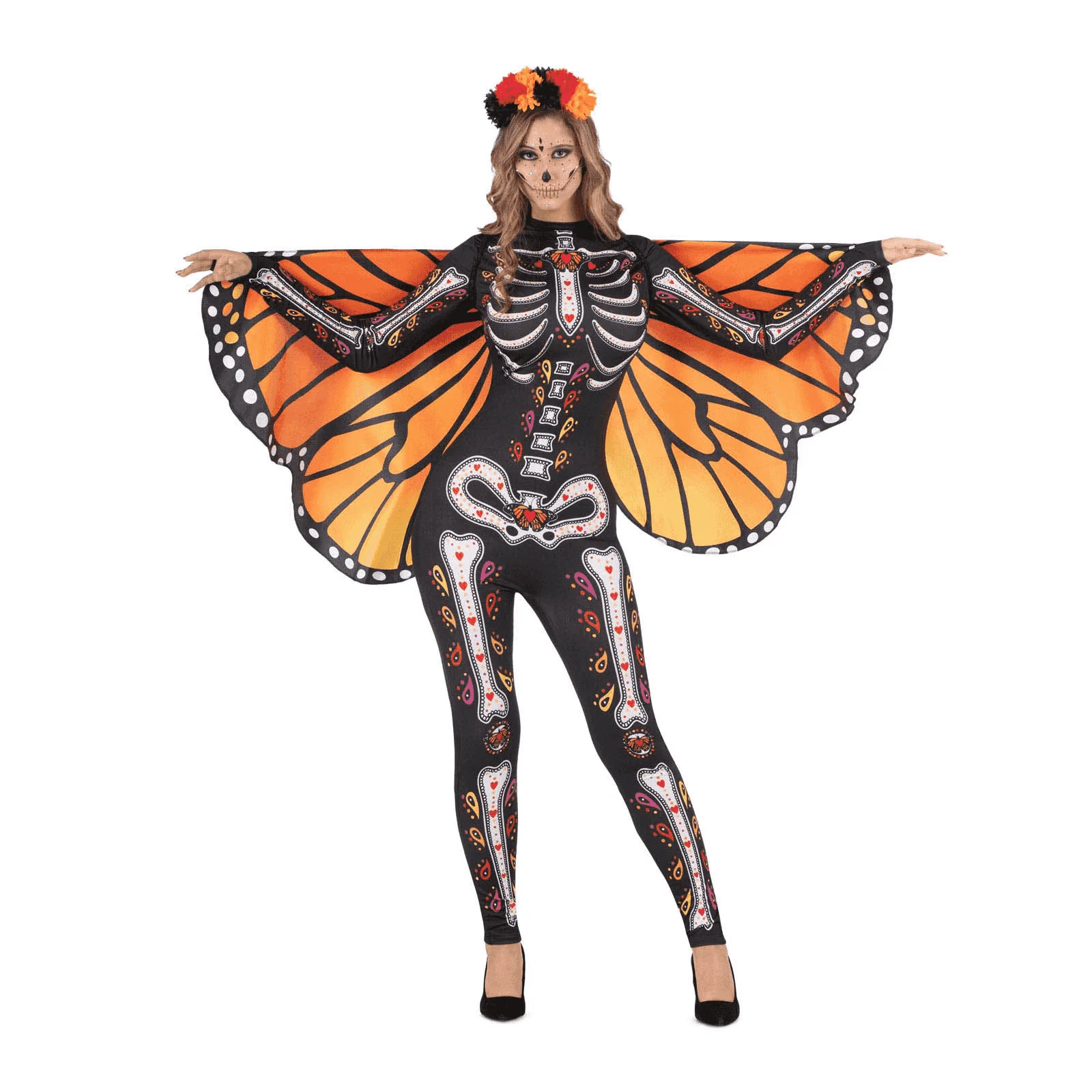 Disfraz de Catrina mariposa adulto talla M