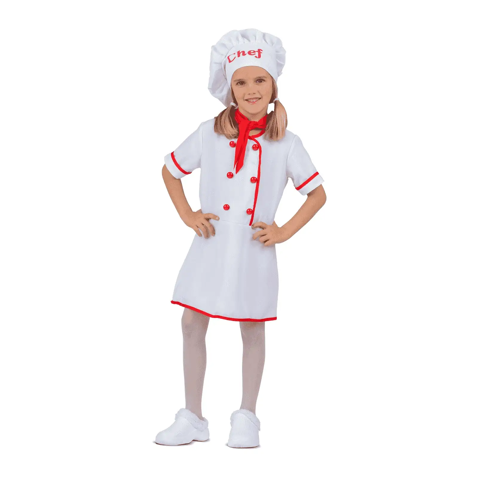 Disfraz de Cocinera talla 7-9 años – Ideal para carnaval, fiestas y eventos divertidos