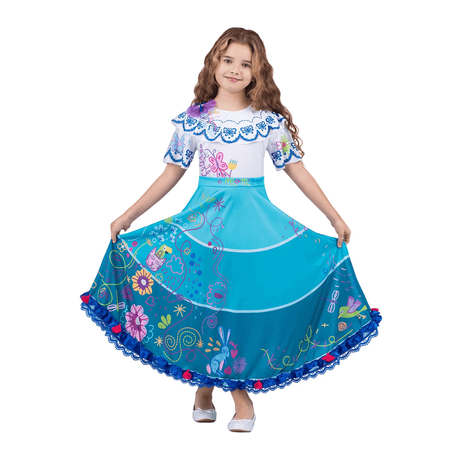 Disfraz de Colombiana 7-9 años infantil