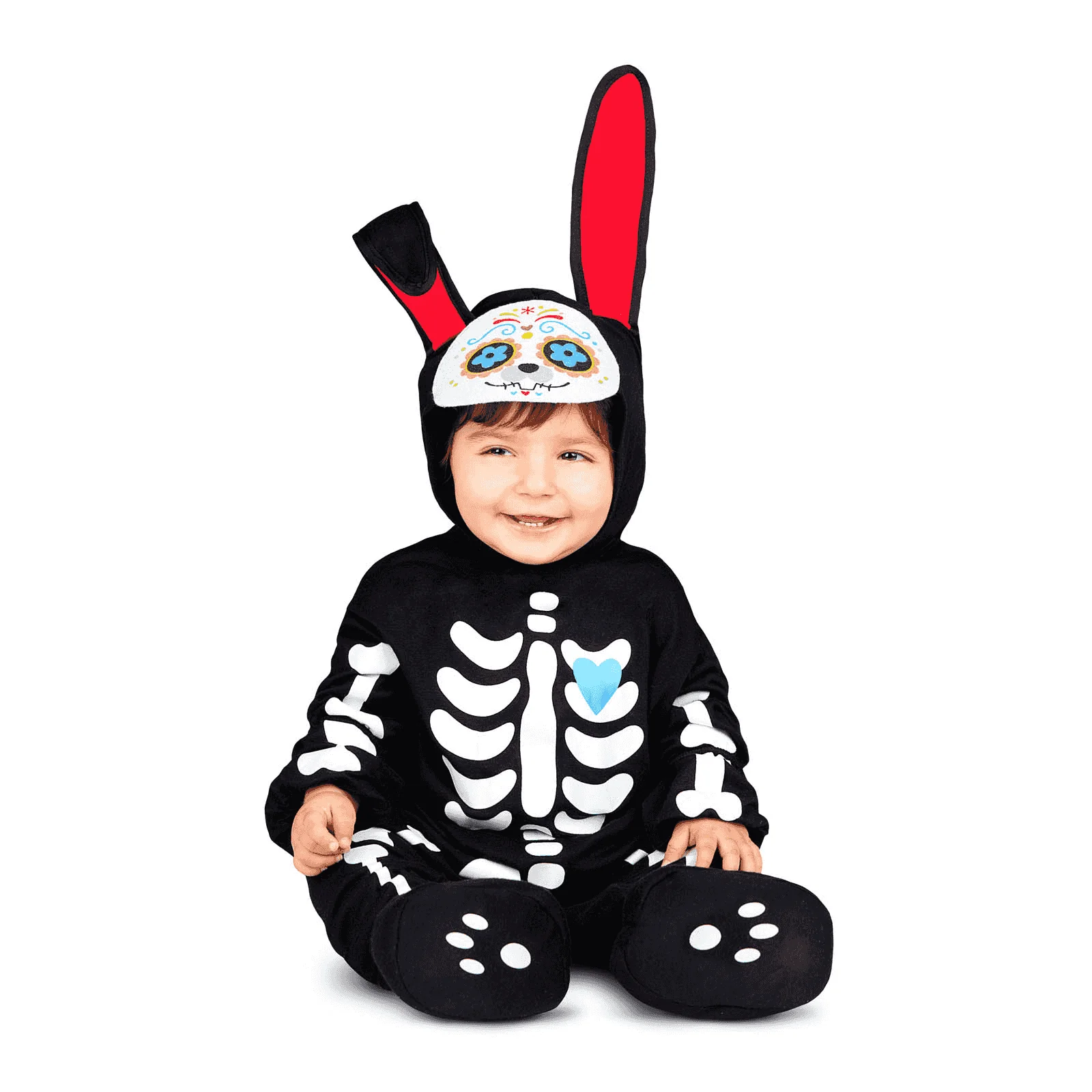 Disfraz de Conejito día de los muertos 0-6 meses bebé