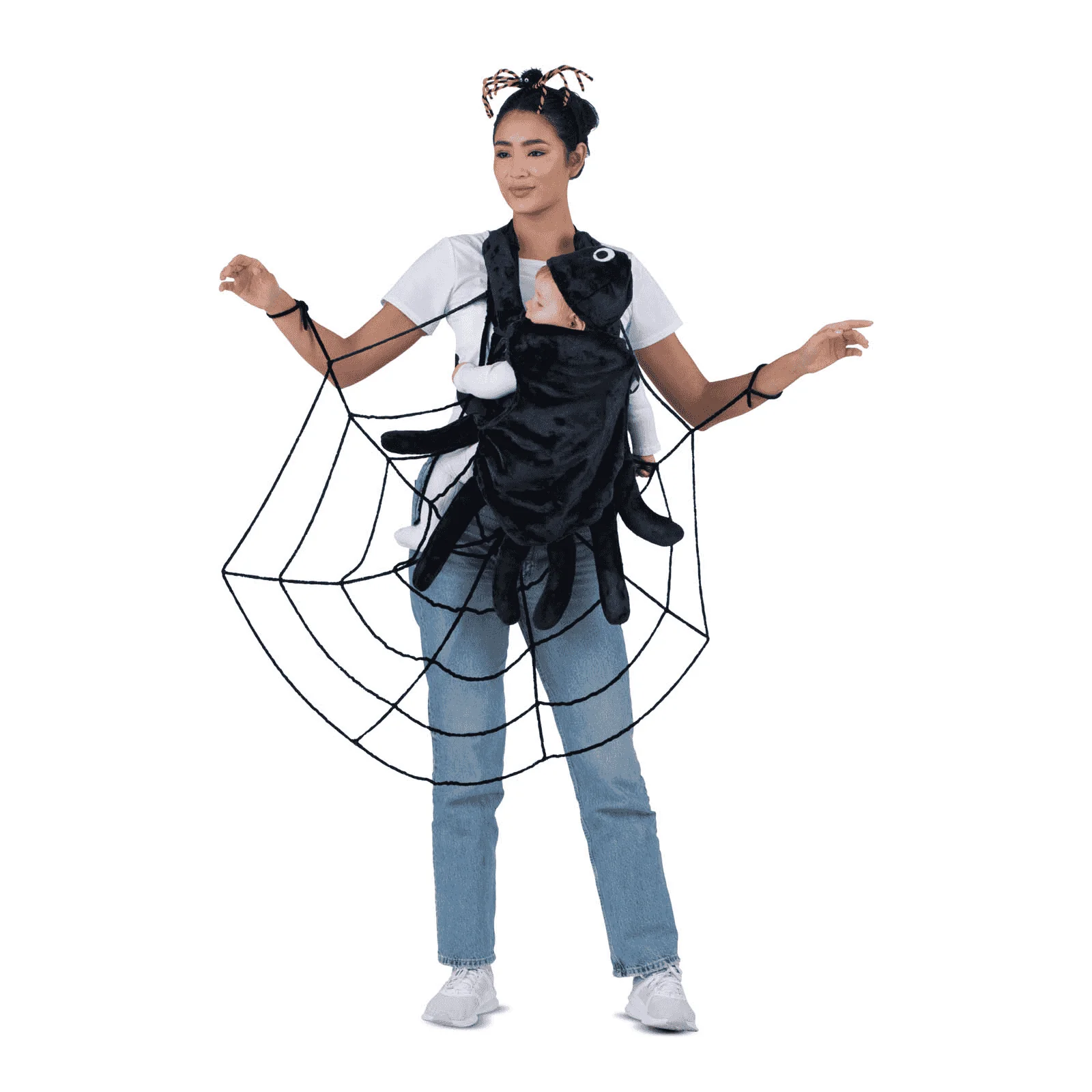 Disfraz de Cubremochila telaraña y araña one size a adulto talla TALLA ÚNICA