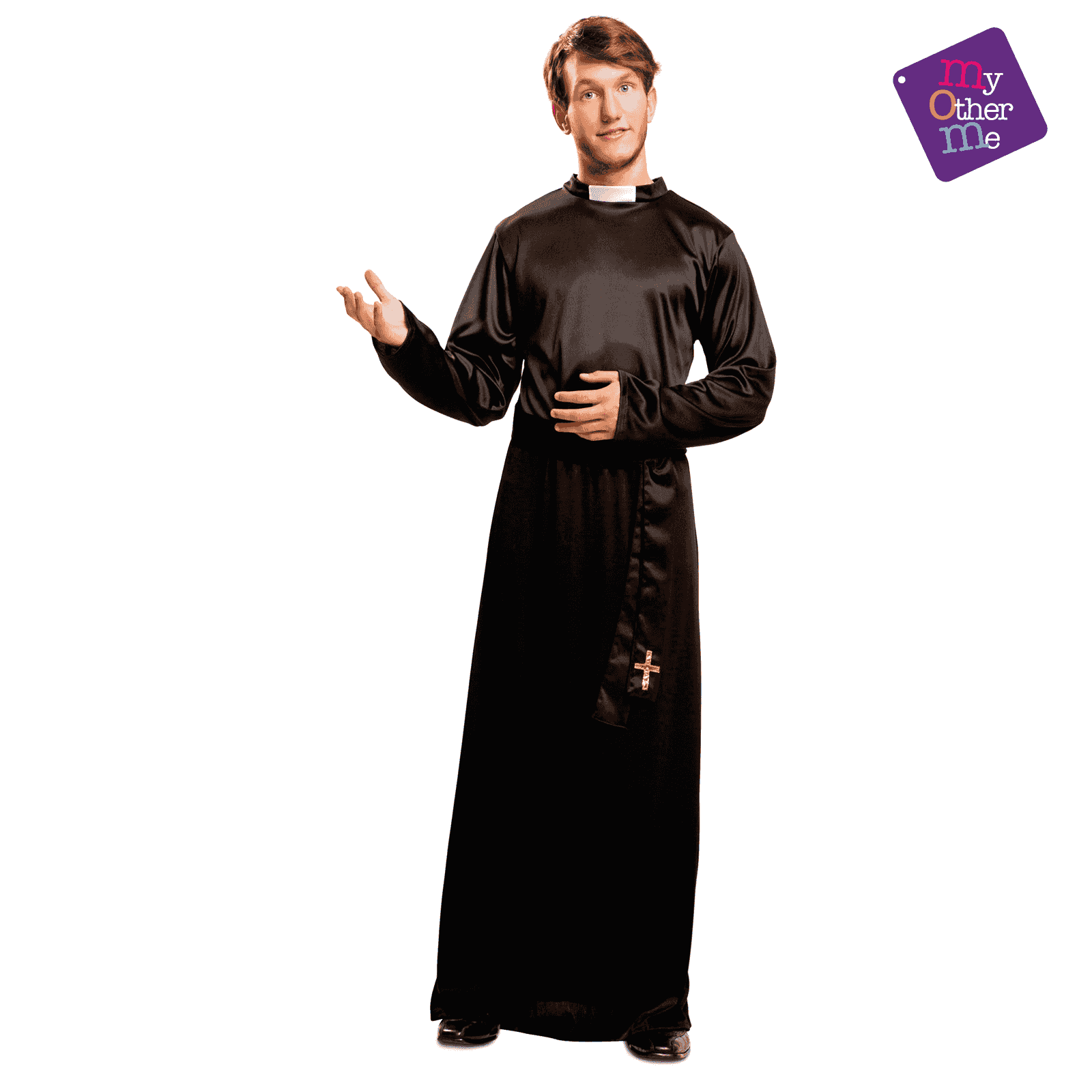 Disfraz de Cura adulto talla ML