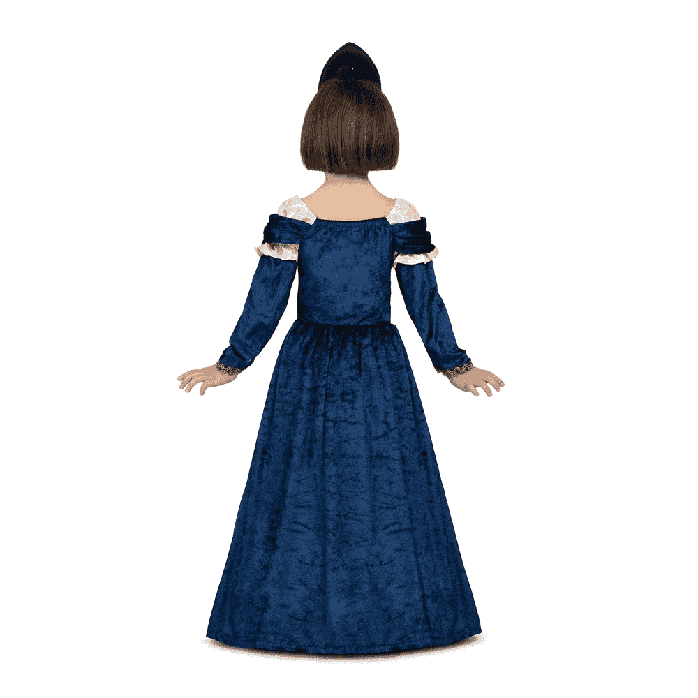 Disfraz de Dama medieval talla 7-9 años – Ideal para carnaval, fiestas y eventos divertidos - Image 3