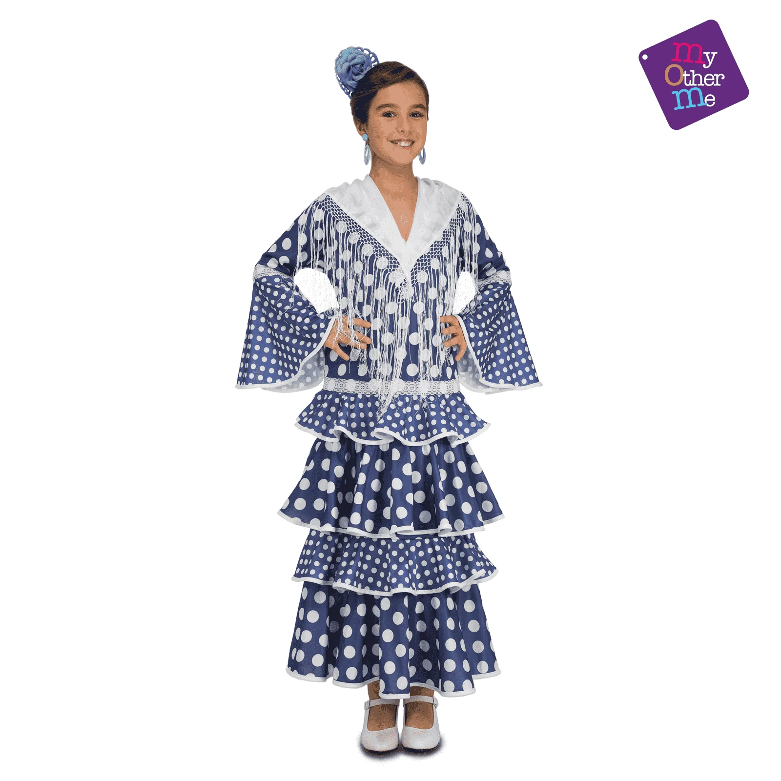 Disfraz de Flamenca alvero 3-4 años infantil