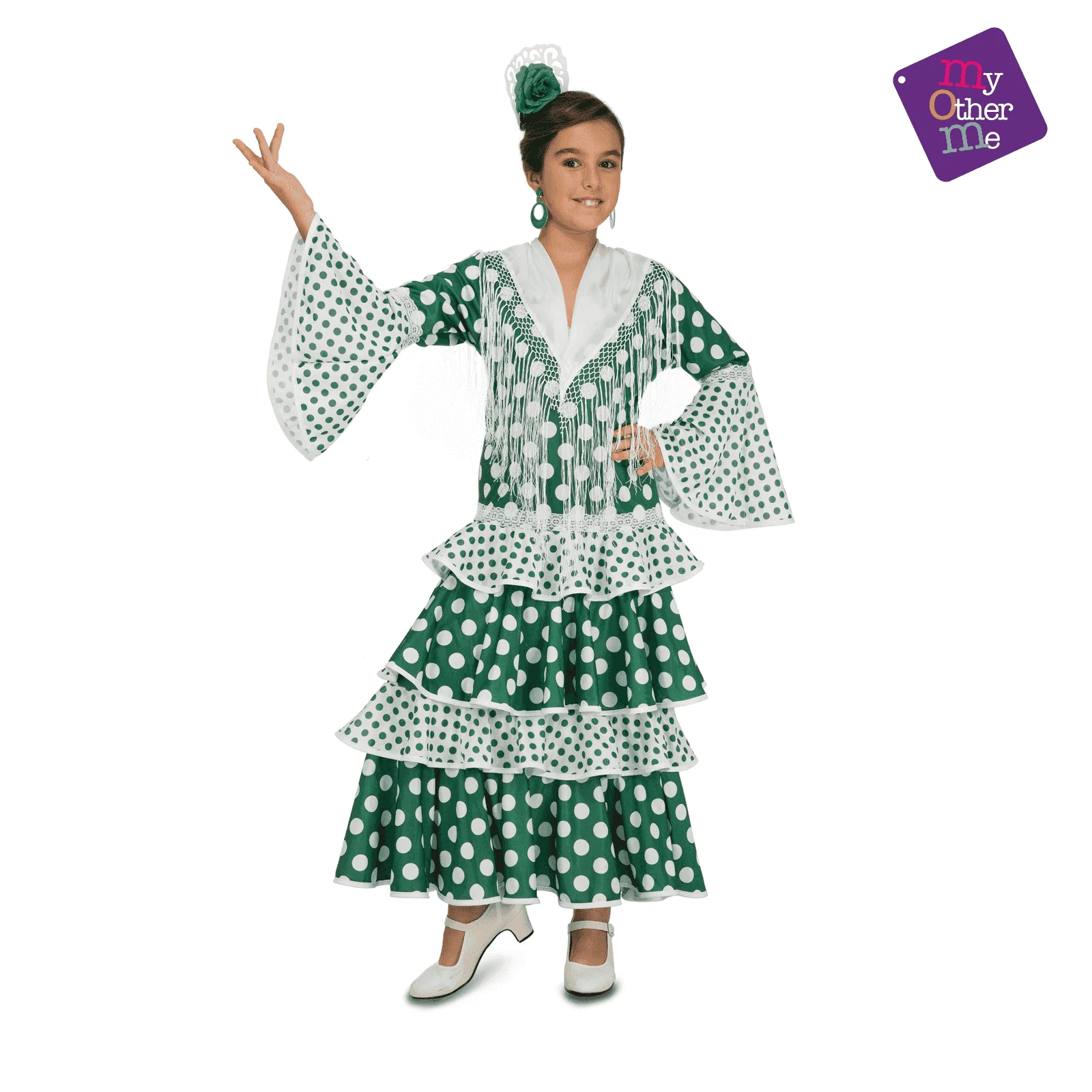 Disfraz de Flamenca feria 7-9 años infantil