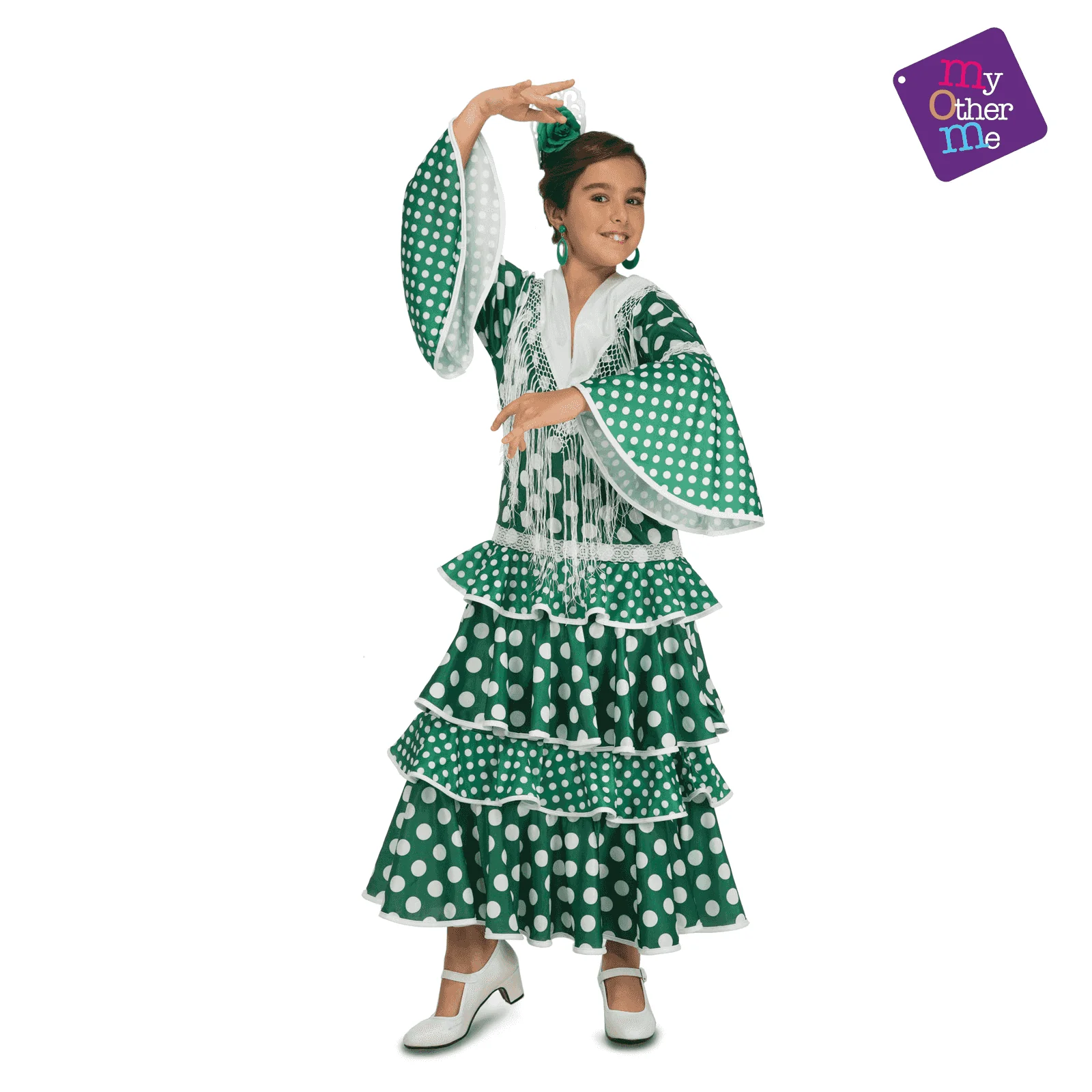 Disfraz de Flamenca giralda 5-6 años infantil