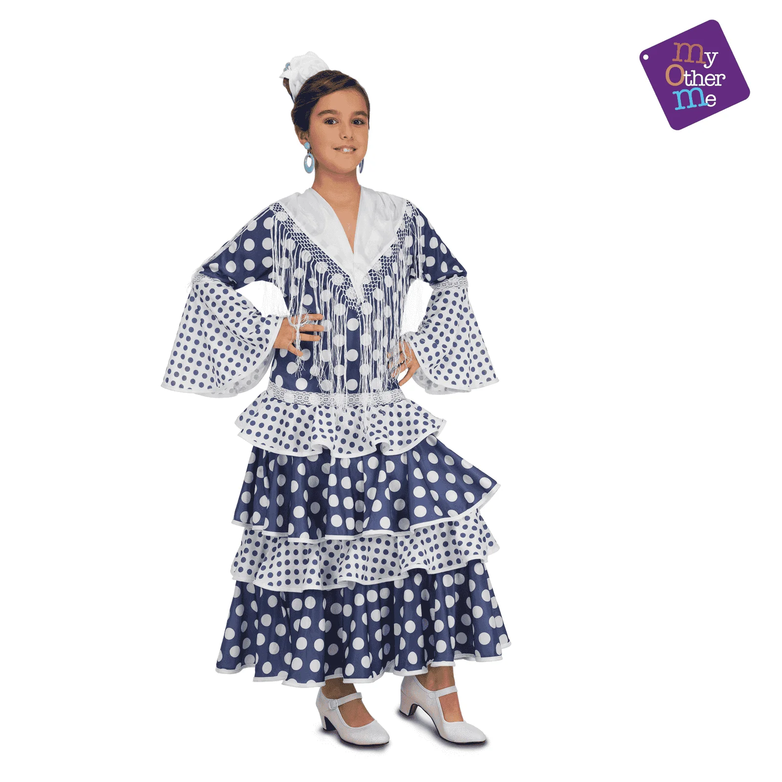 Disfraz de Flamenca soleá 7-9 años infantil