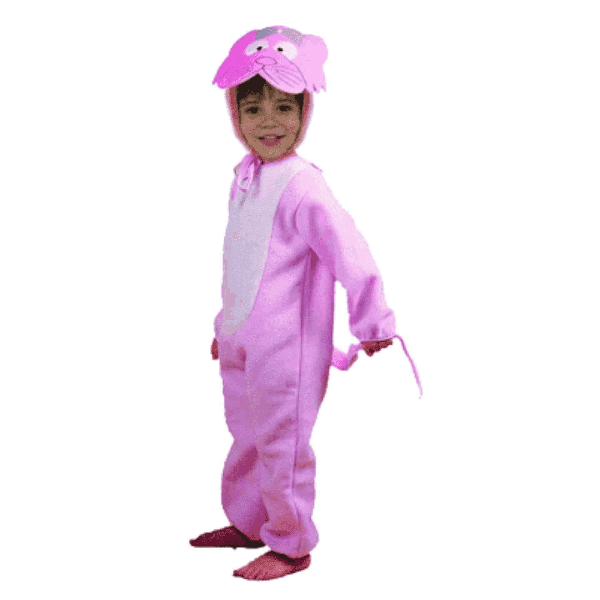 Disfraz De Gatito Rosa Infantil 2-4 A