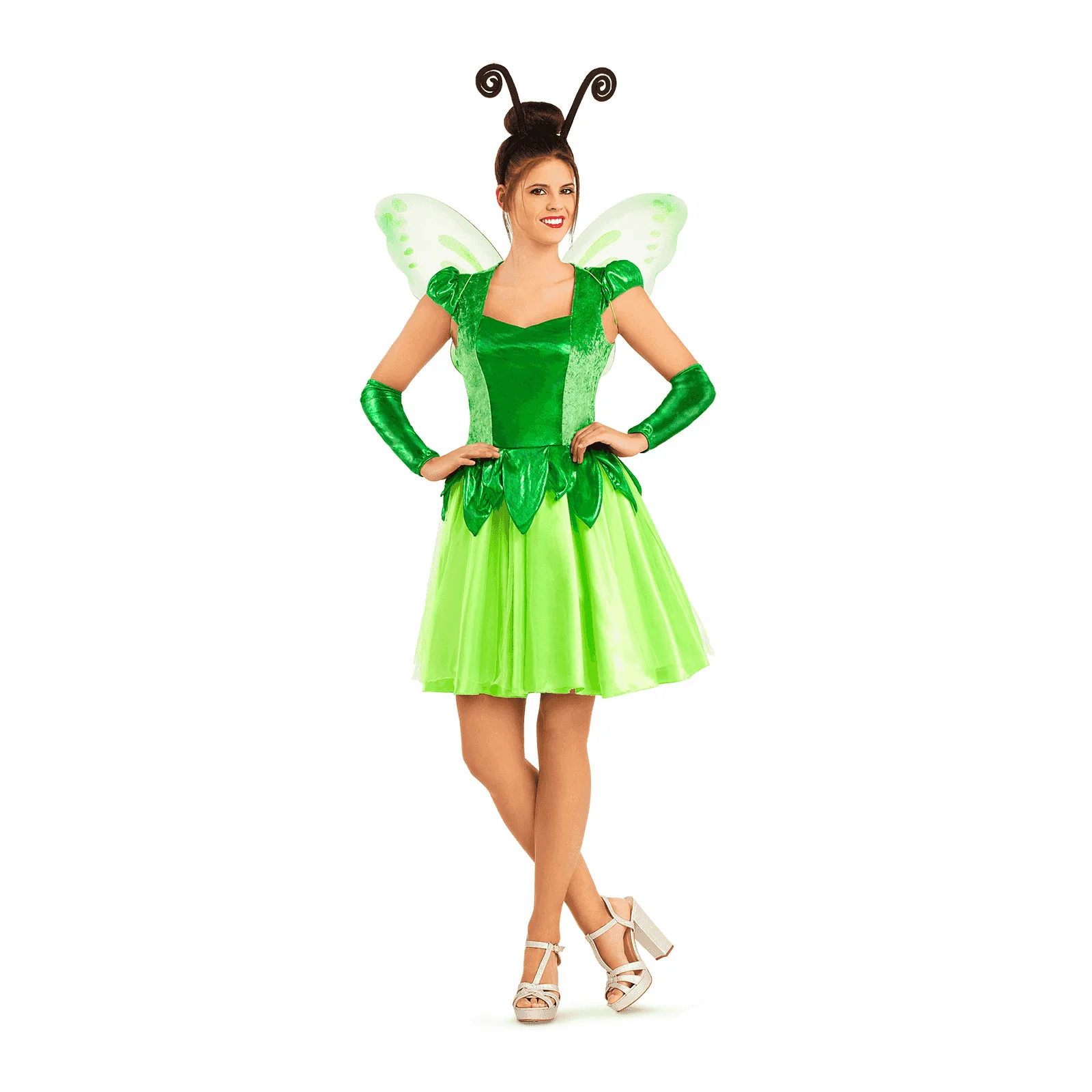 Disfraz de Hada verde adulto talla S