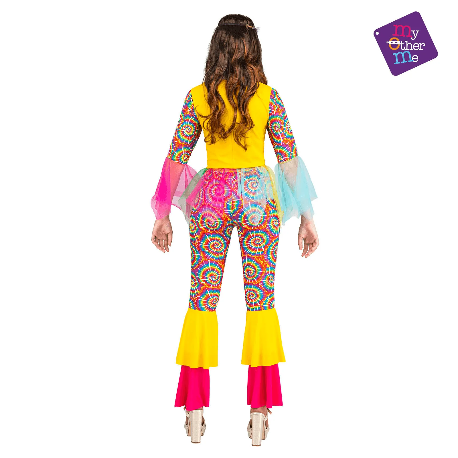 Disfraz de Hippie girl adulto talla ML - Image 3