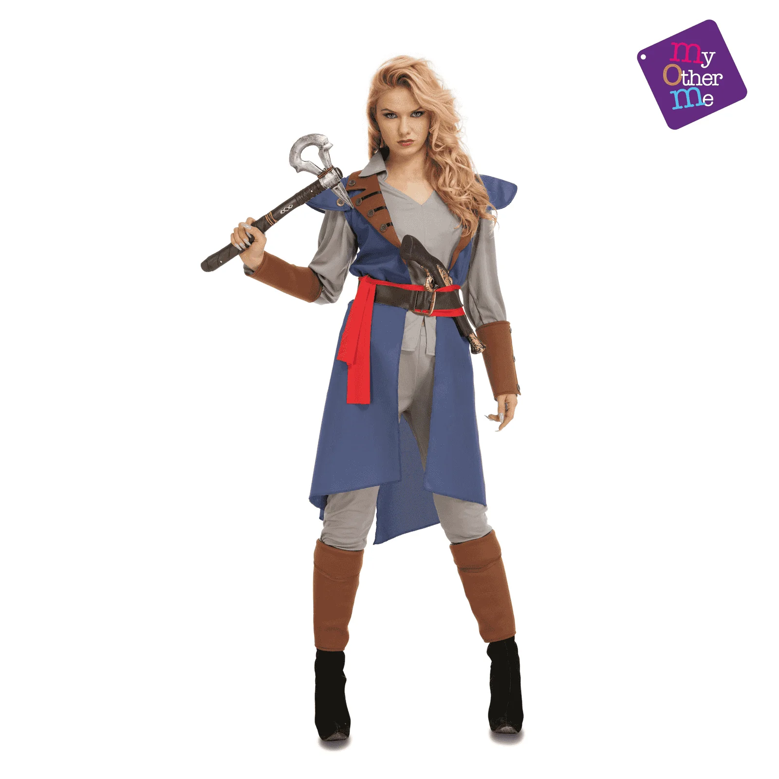 Disfraz de Justiciera azul mujer adulto talla XS
