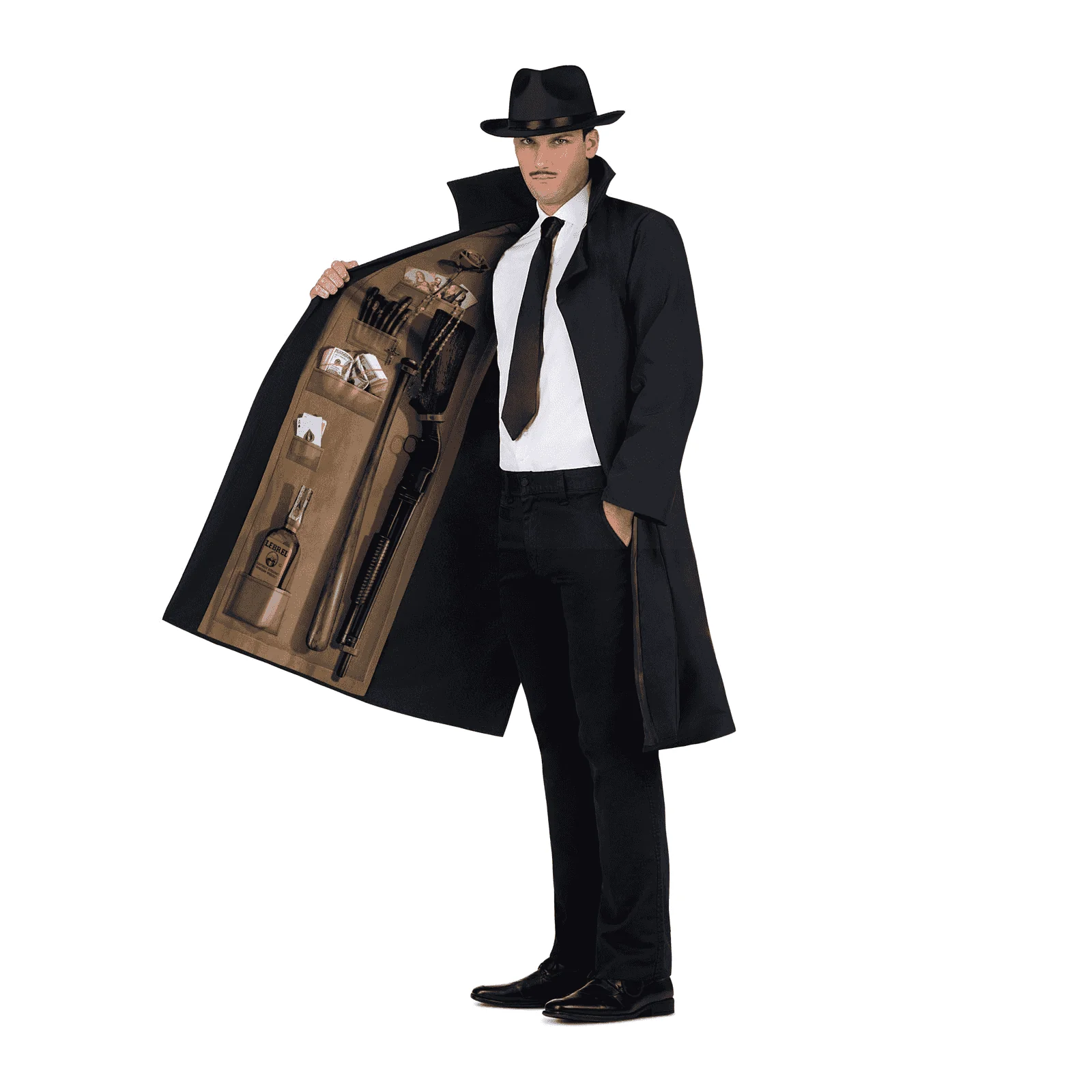 Disfraz de Mafioso one size adult adulto talla TALLA ÚNICA - Image 3