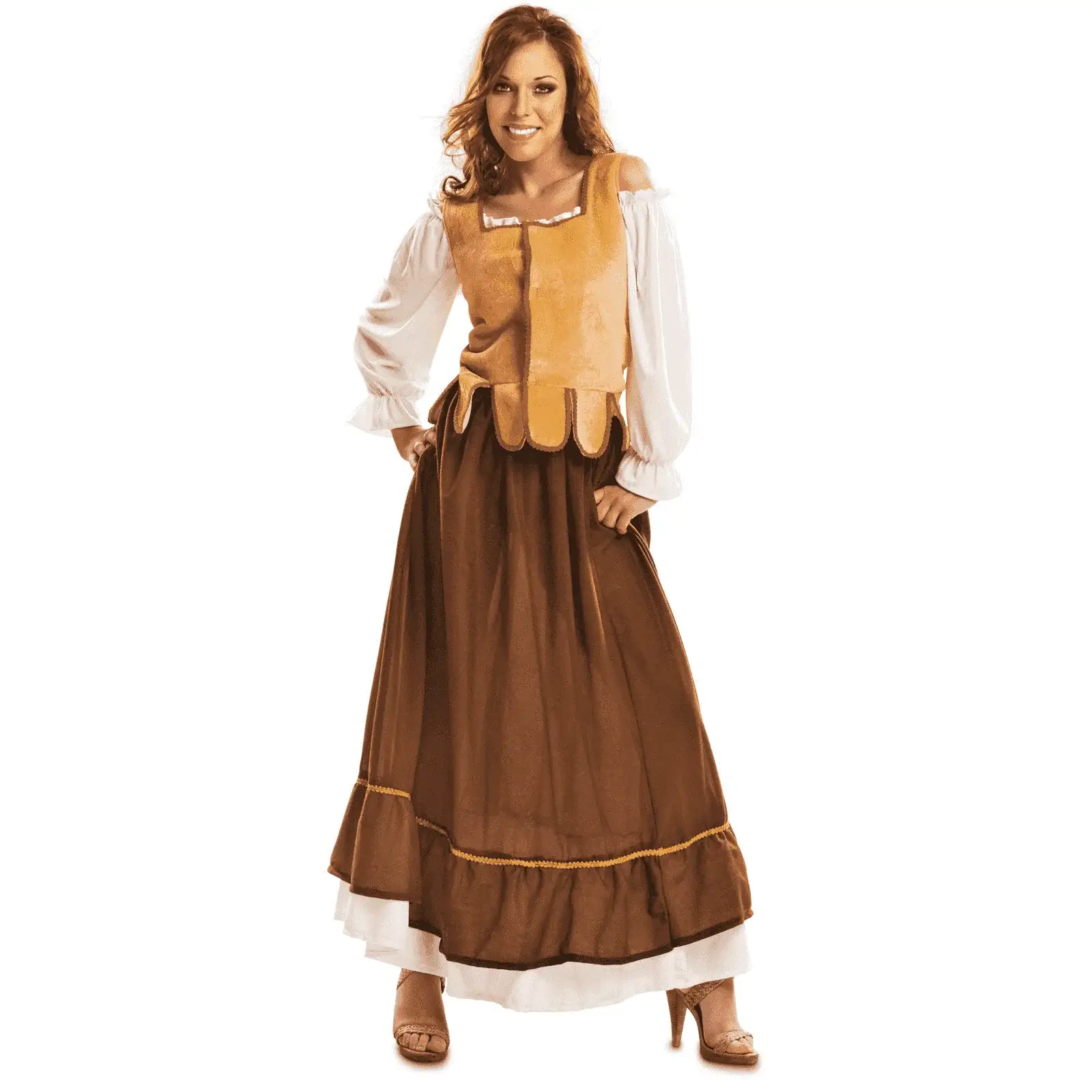 Disfraz de Mesonera adulto talla XXL
