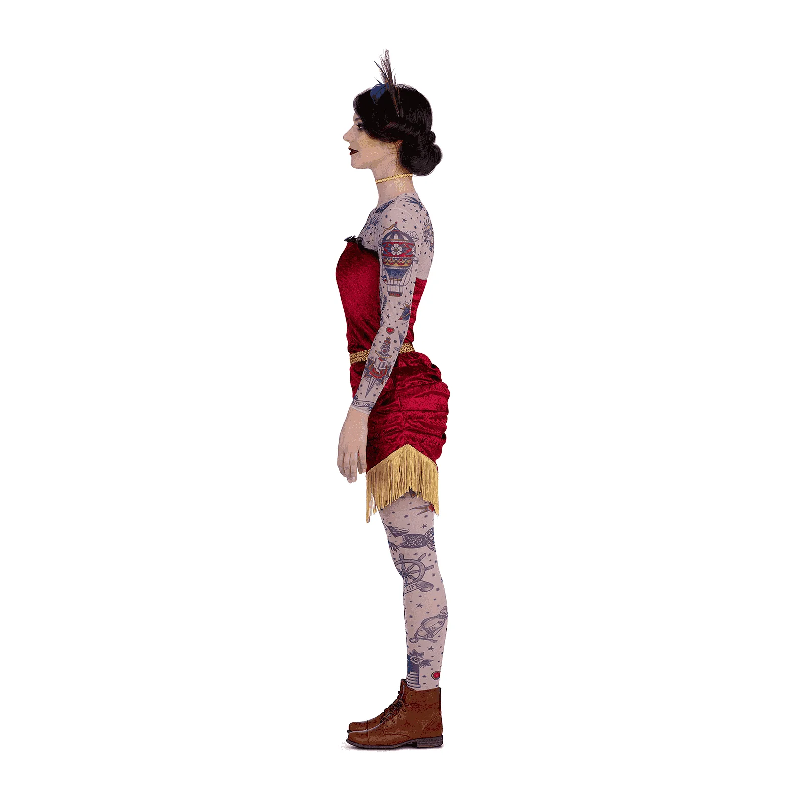 Disfraz de Mujer tatuada adulto talla M - Image 2
