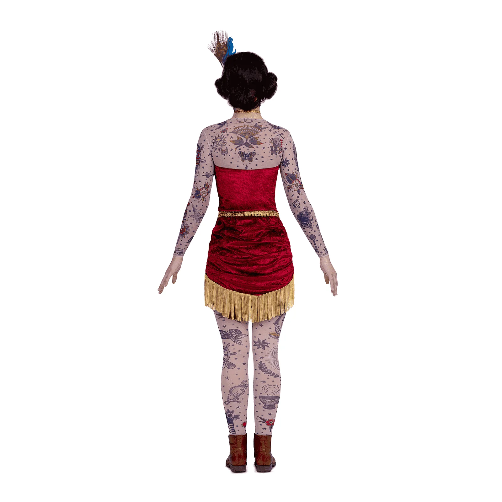 Disfraz de Mujer tatuada adulto talla M - Image 3