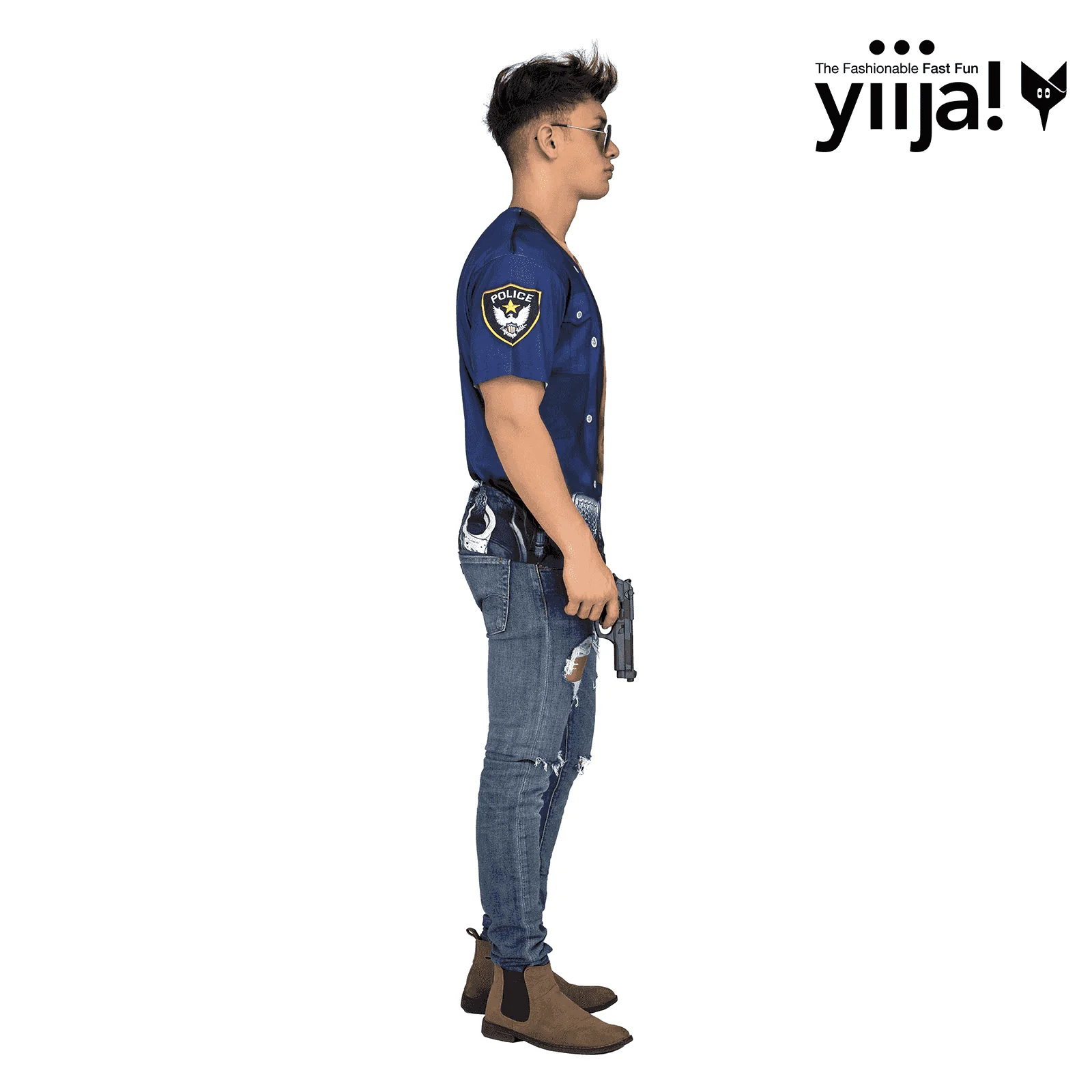 Disfraz de Muscular policeman adulto talla L - Image 2