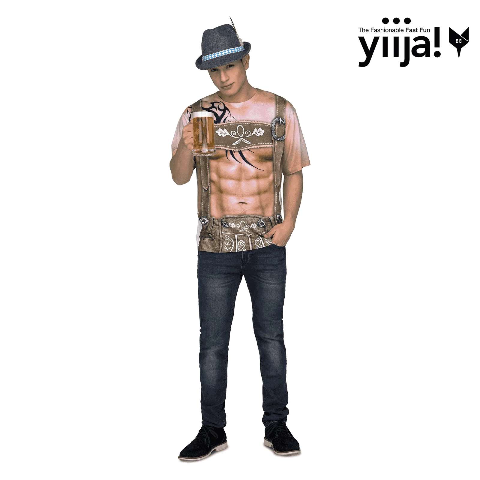 Disfraz de Muscular tyrolean adulto talla L
