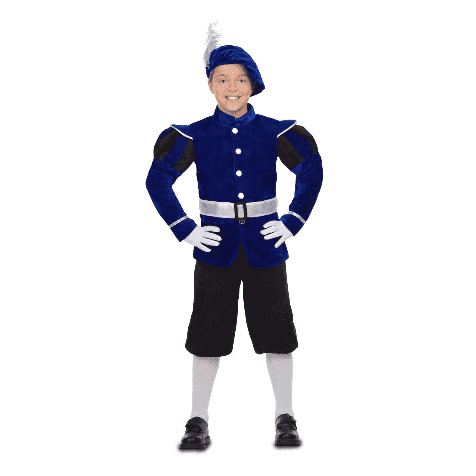 Disfraz de Paje azul 5-6 años infantil