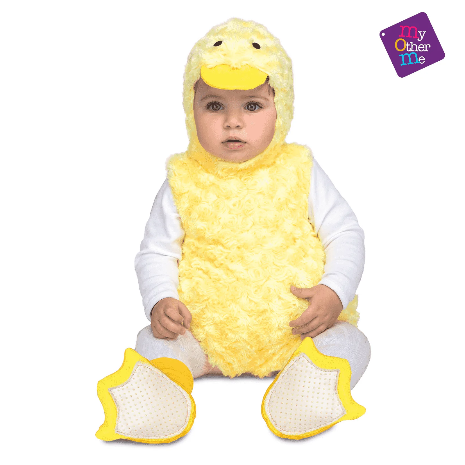 Disfraz de Patito peluche amarillo 7-12 meses bebé