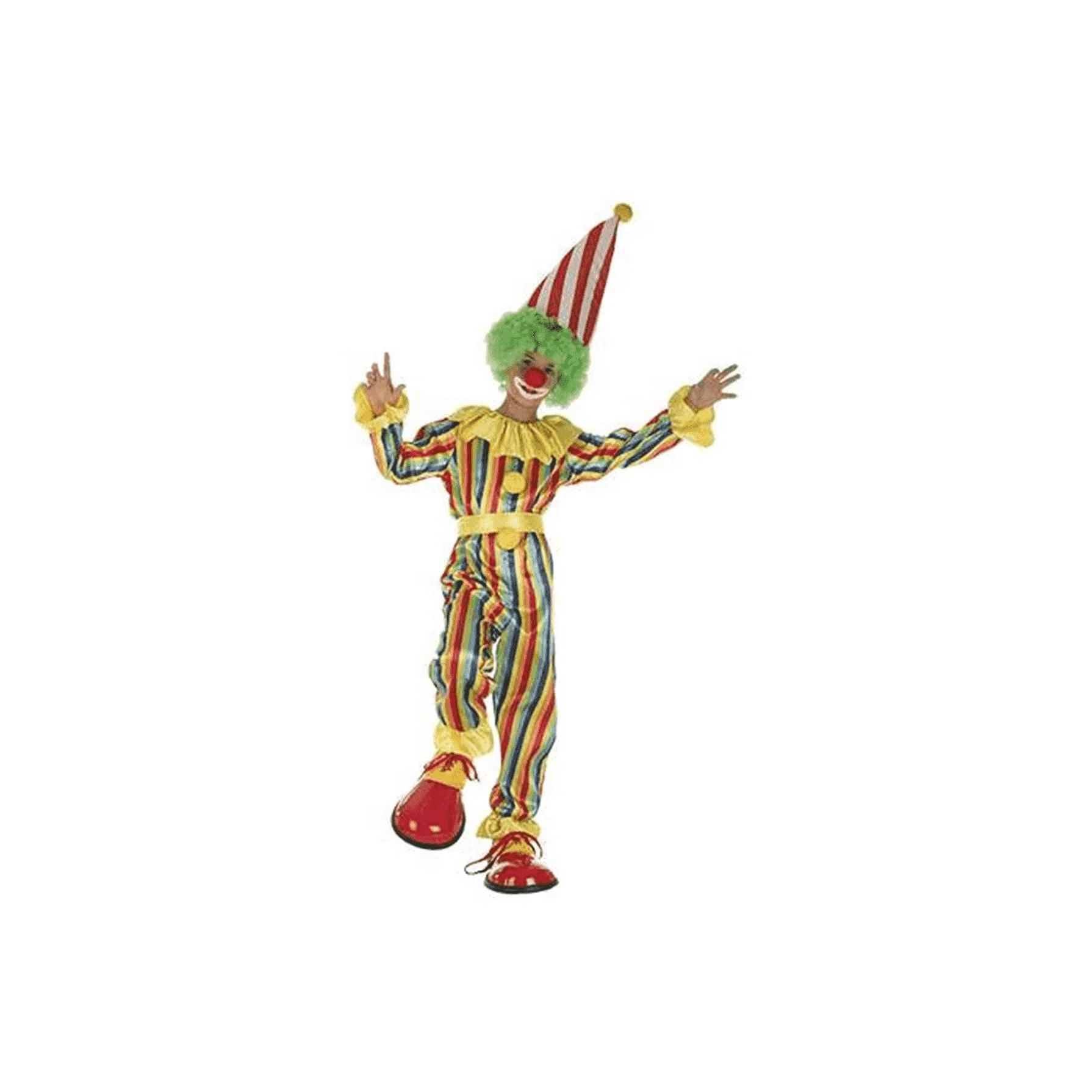 Disfraz de Payaso de rayas 7-9 años infantil