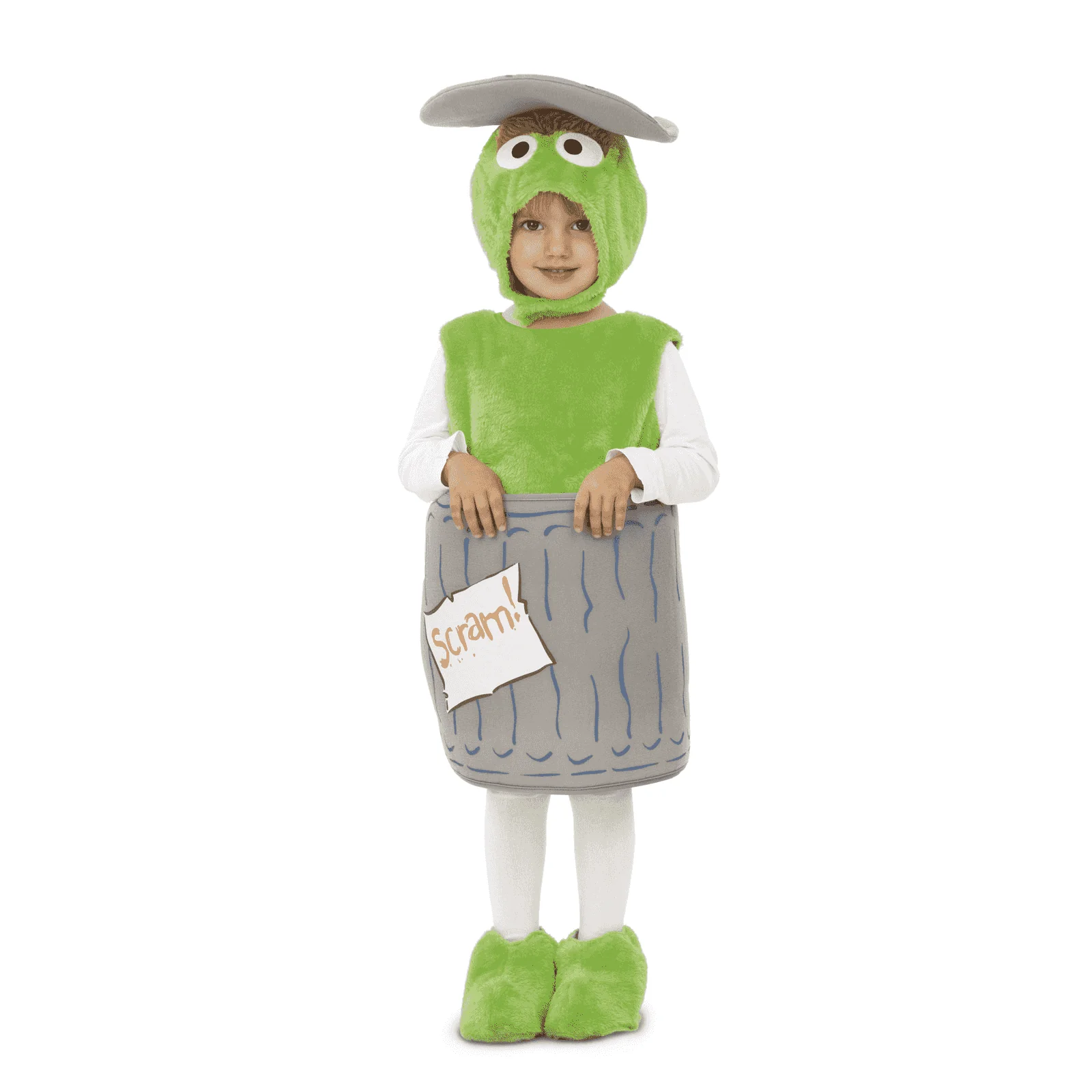 Disfraz de Peluche oscar el gruñón 5-6 años infantil