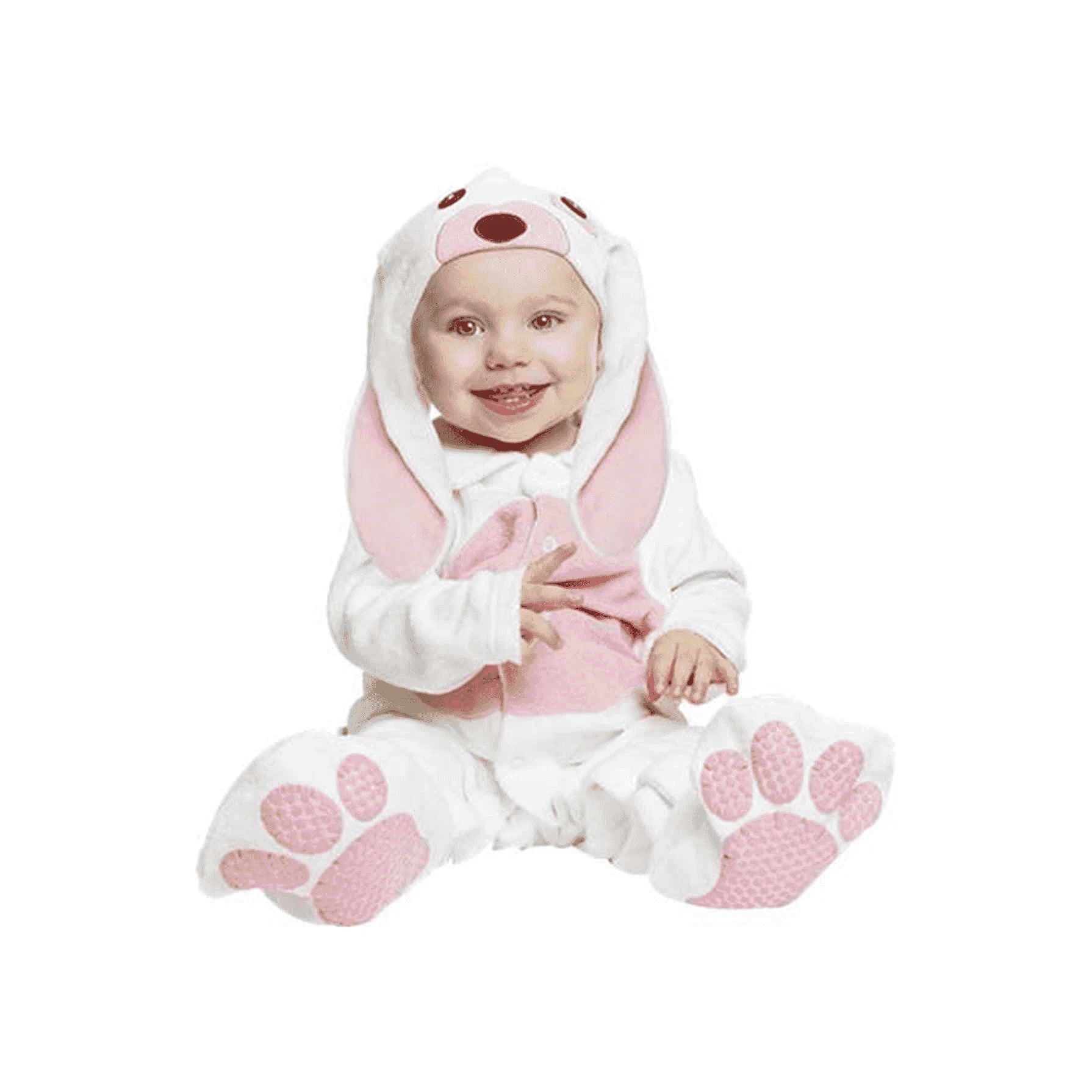Disfraz de Pequeño conejito rosa 0-6 meses bebé