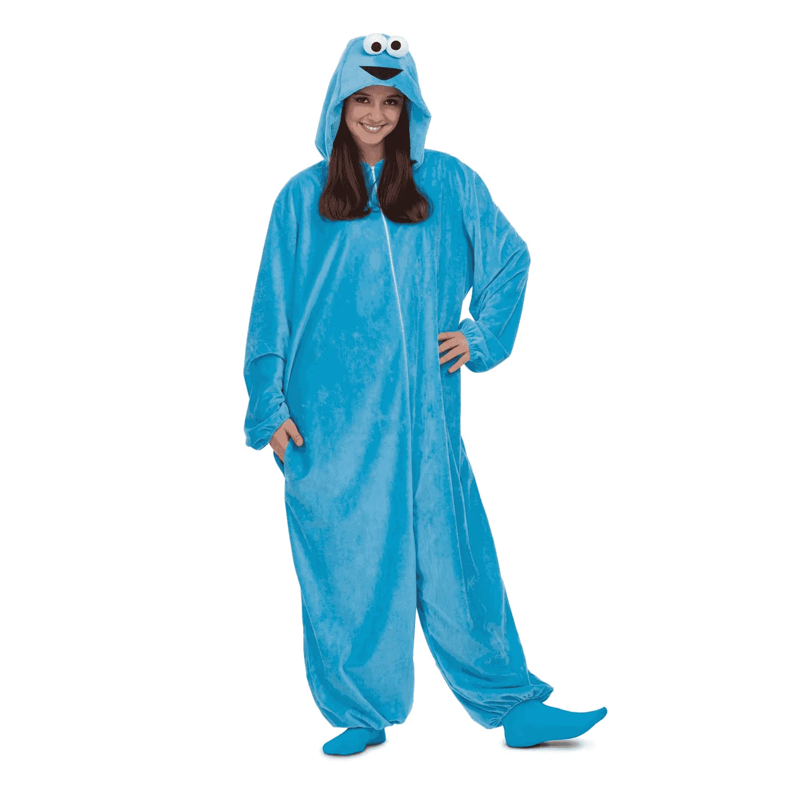 Disfraz de Pijama monstruo de las galletas adulto talla ML