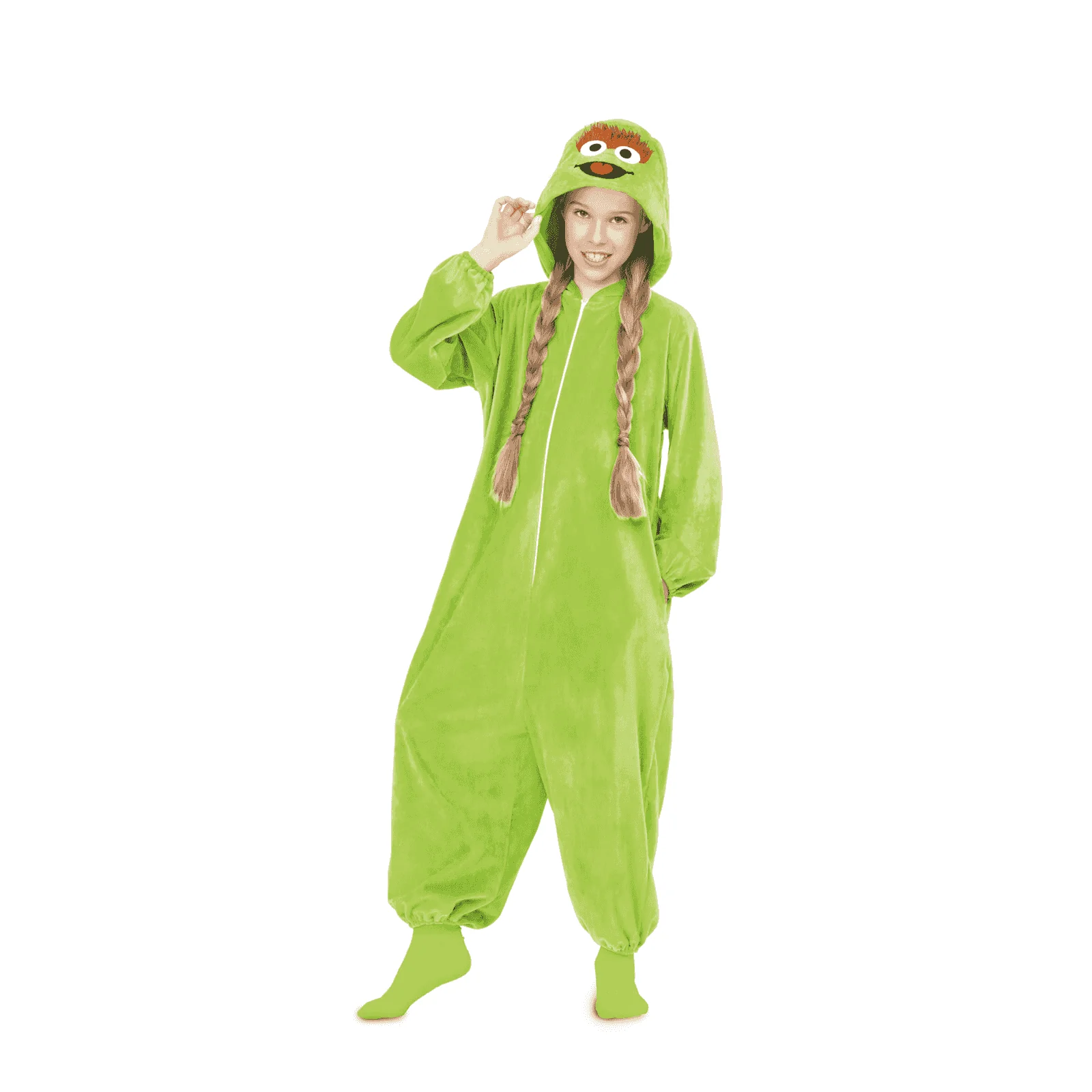 Disfraz de Pijama oscar el gruñón 7-9 años infantil