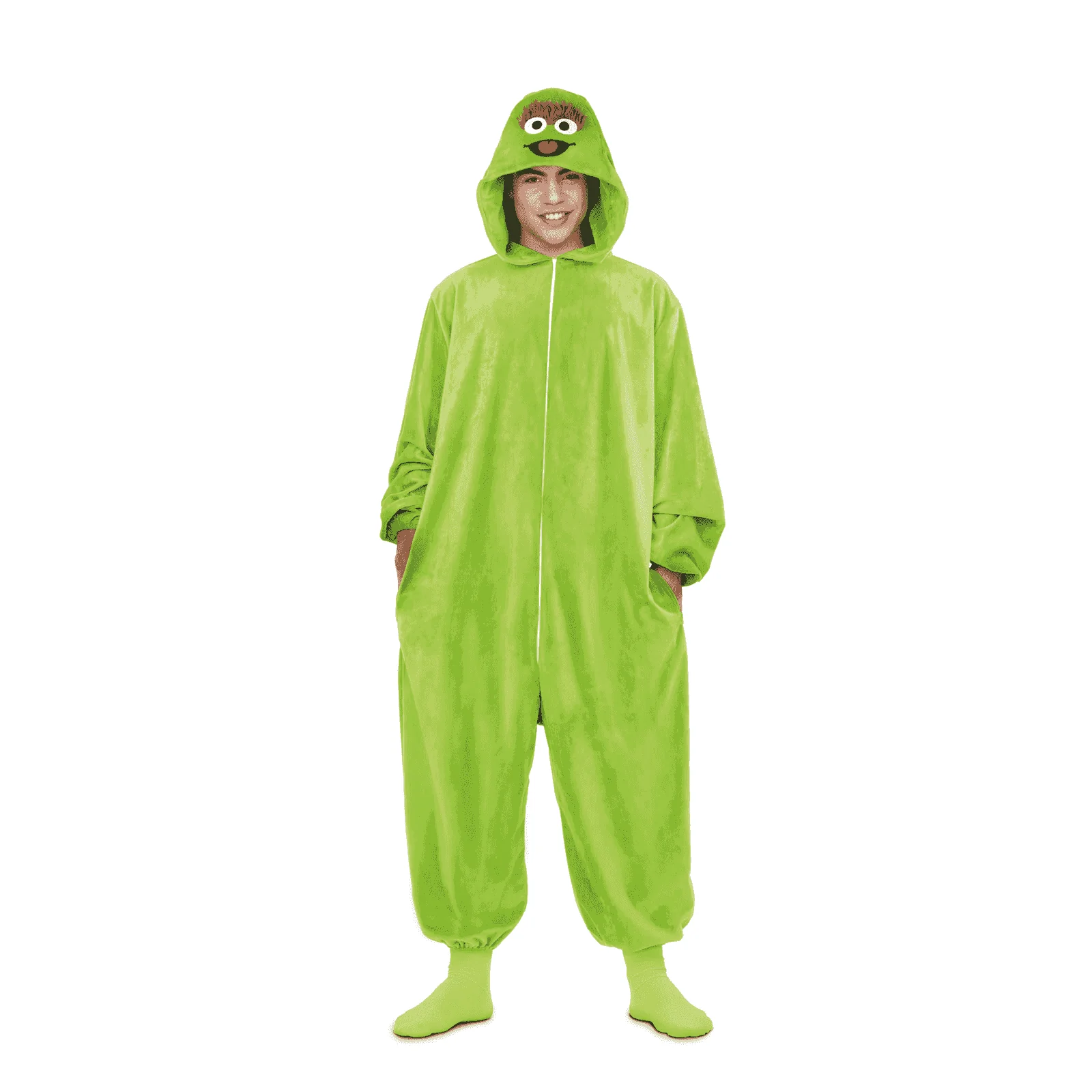 Disfraz de Pijama oscar el gruñón adulto talla ML