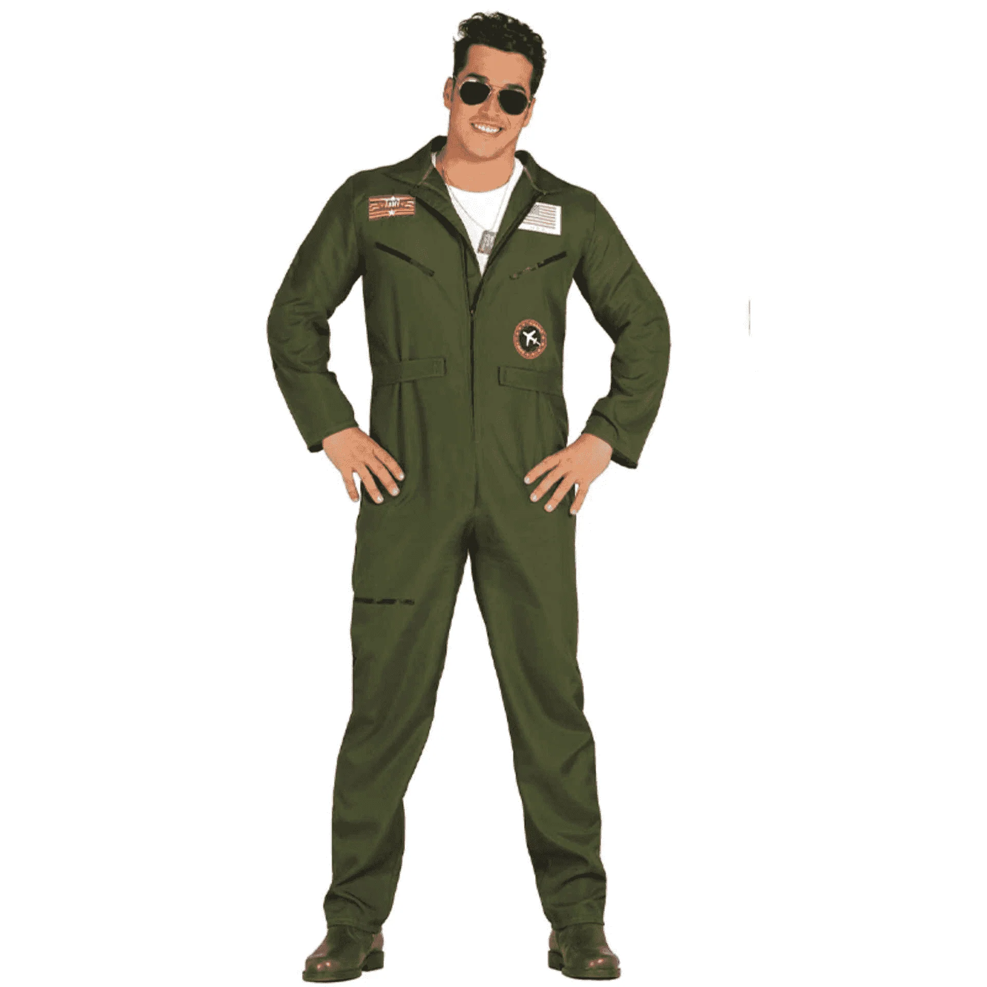 Disfraz de Piloto de Caza Adulto Talla S
